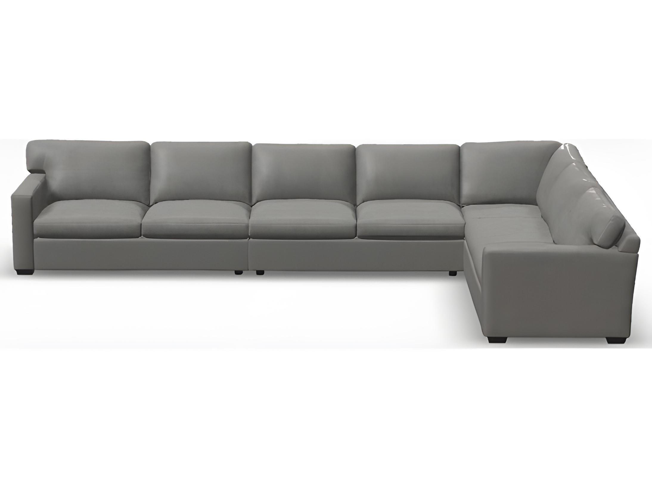 Palliser Madison Track Arm Leather Upholstery Upholstered Sectional Sofa
