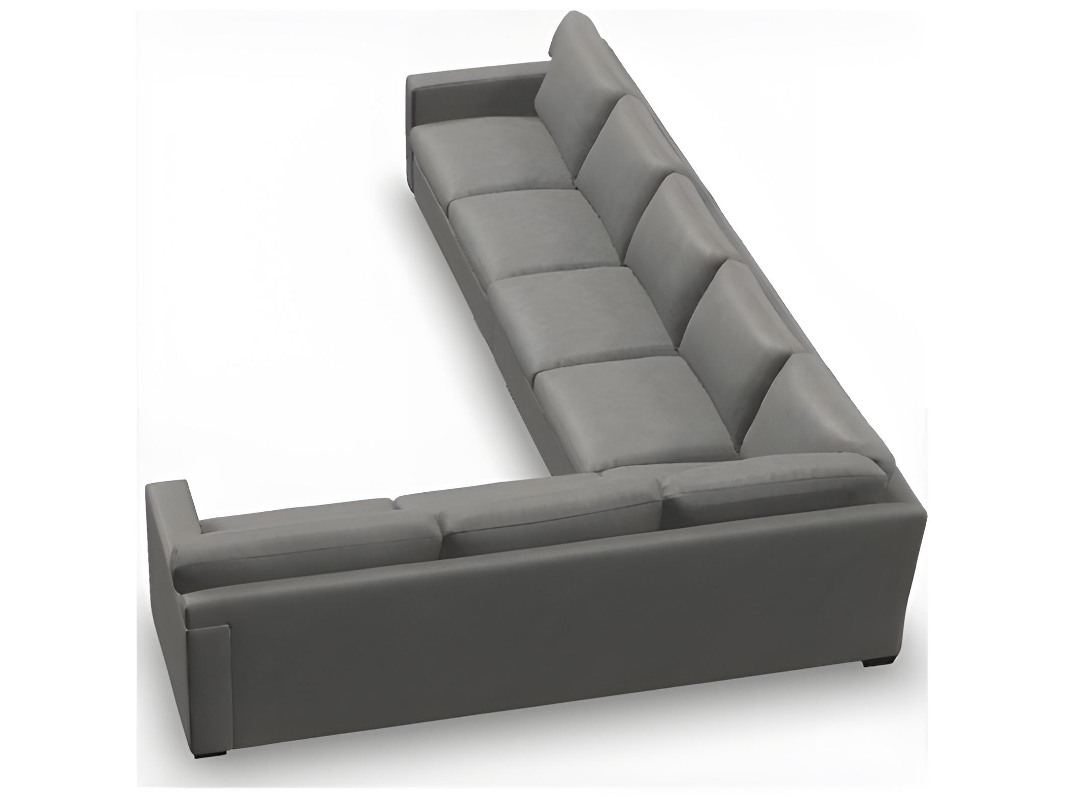 Palliser Madison Track Arm Leather Upholstery Upholstered Sectional Sofa