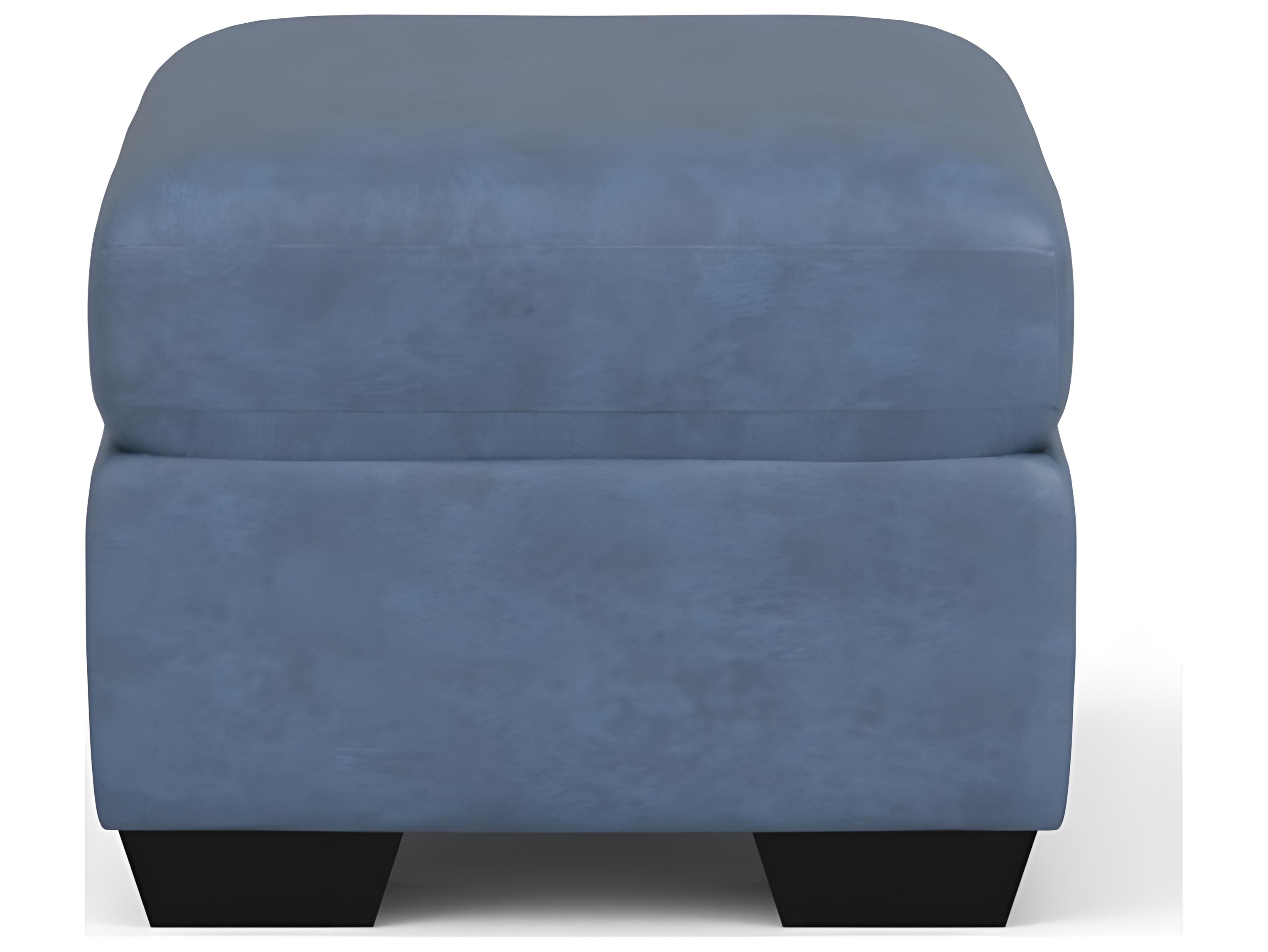 Palliser Madison Roll Arm Leather Upholstery Storage Ottoman with 12" Table