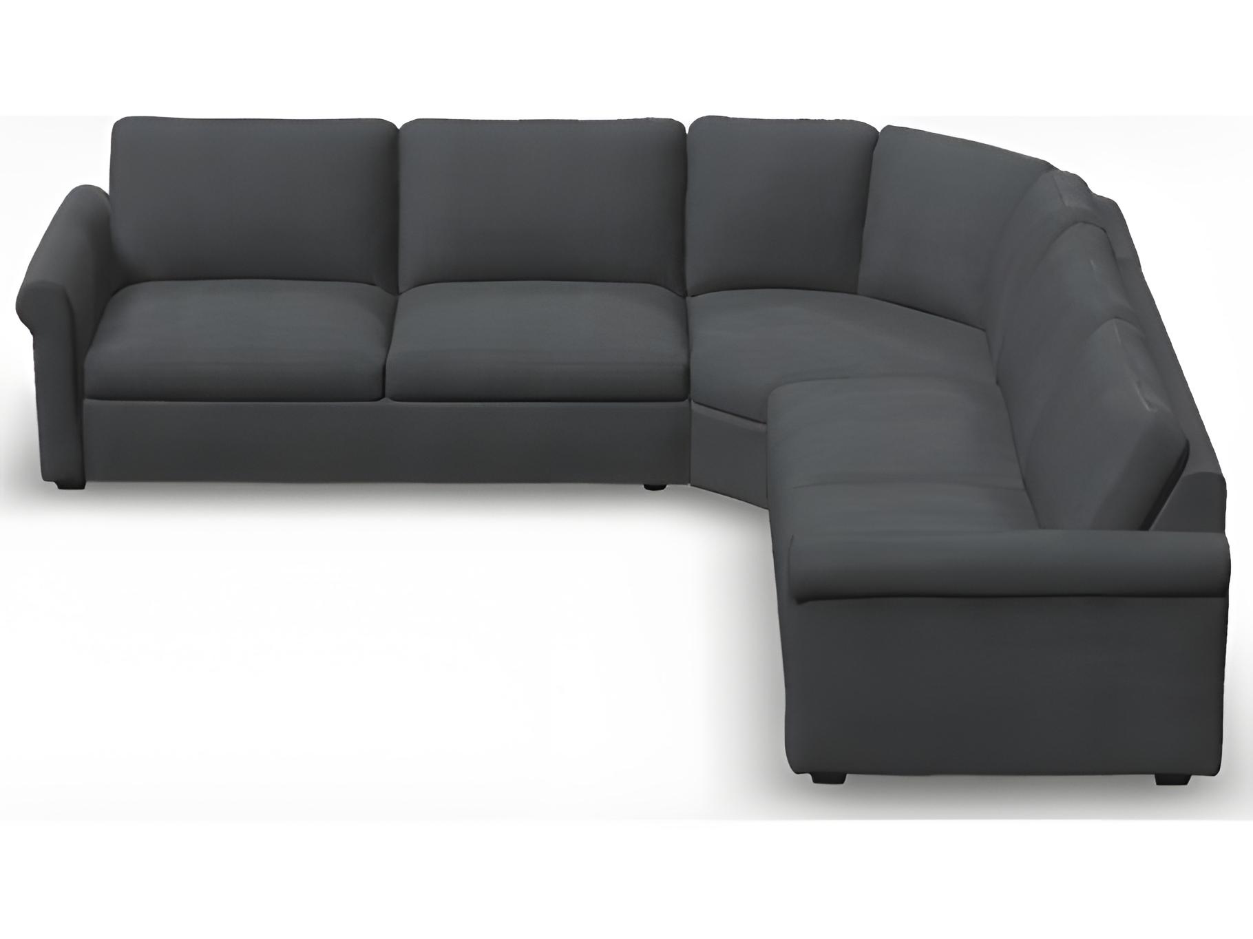 Palliser Madison Roll Arm Leather Upholstery Sectional Sofa