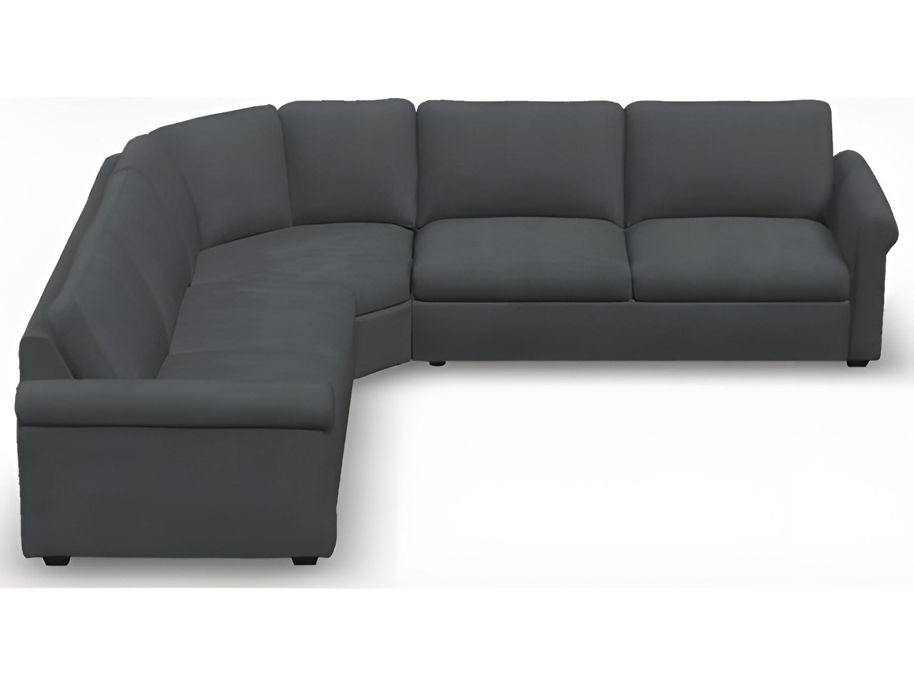 Palliser Madison Roll Arm Leather Upholstery Sectional Sofa