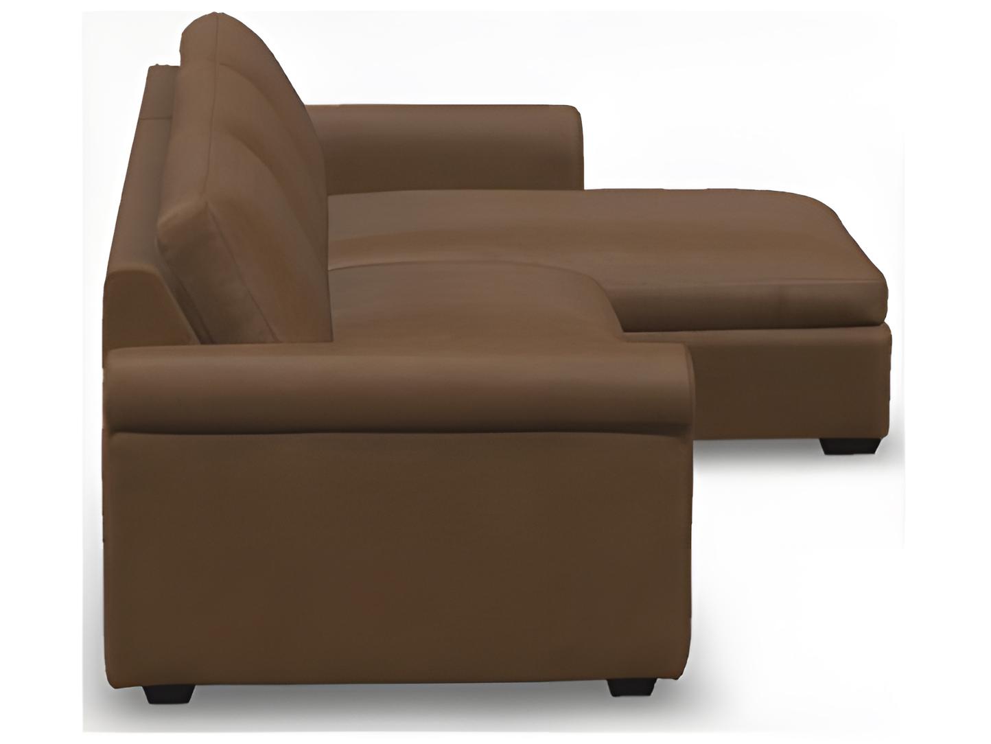 Palliser Madison Roll Arm Leather Upholstery Sectional Sofa