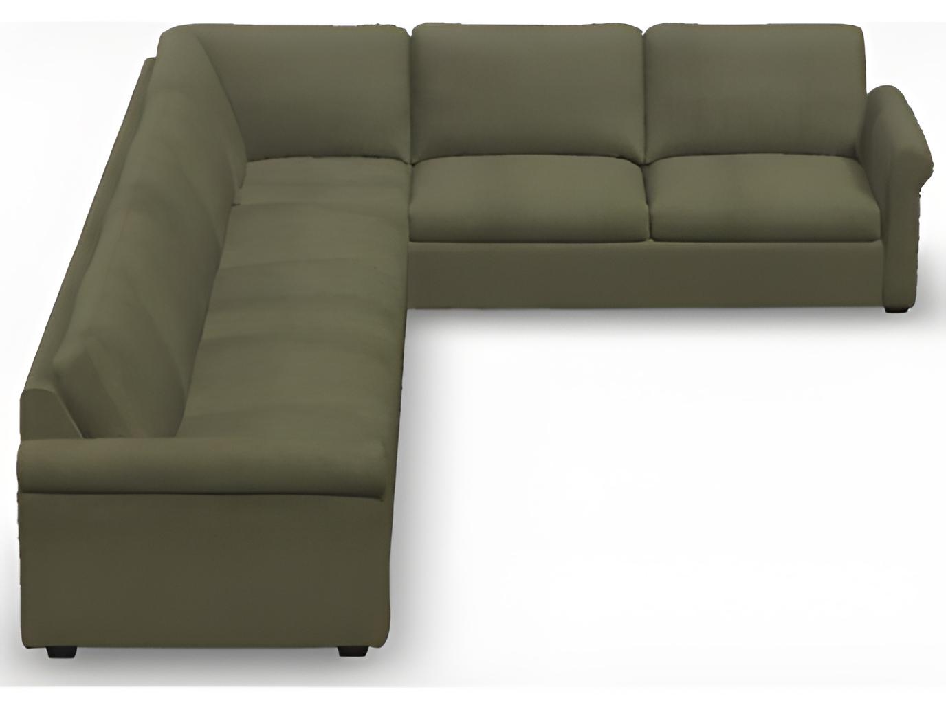 Palliser Madison Roll Arm Leather Upholstery Sectional Sofa