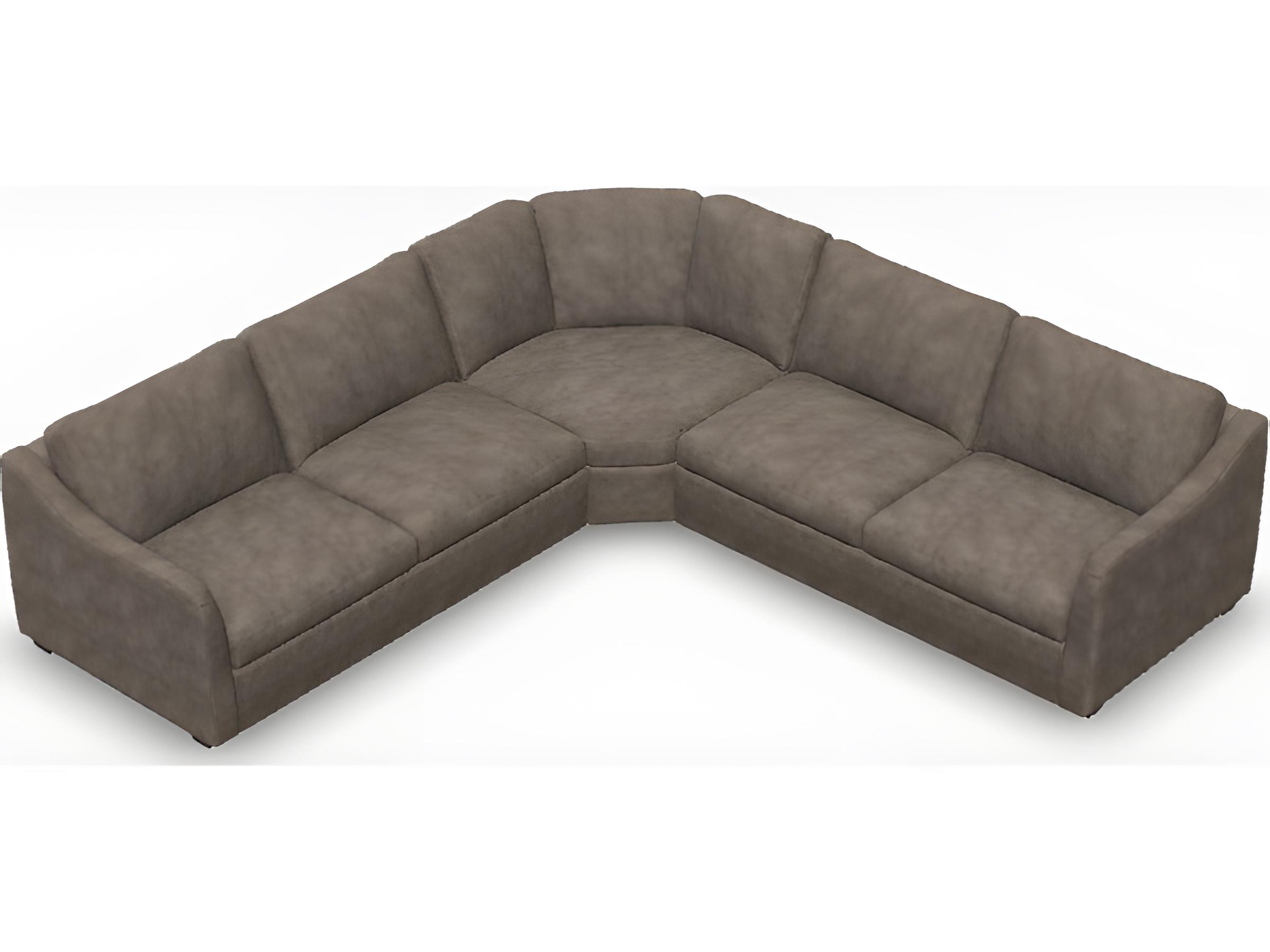 Palliser Madison Modern English Arm Leather Upholstery Upholstered Sectional Sofa