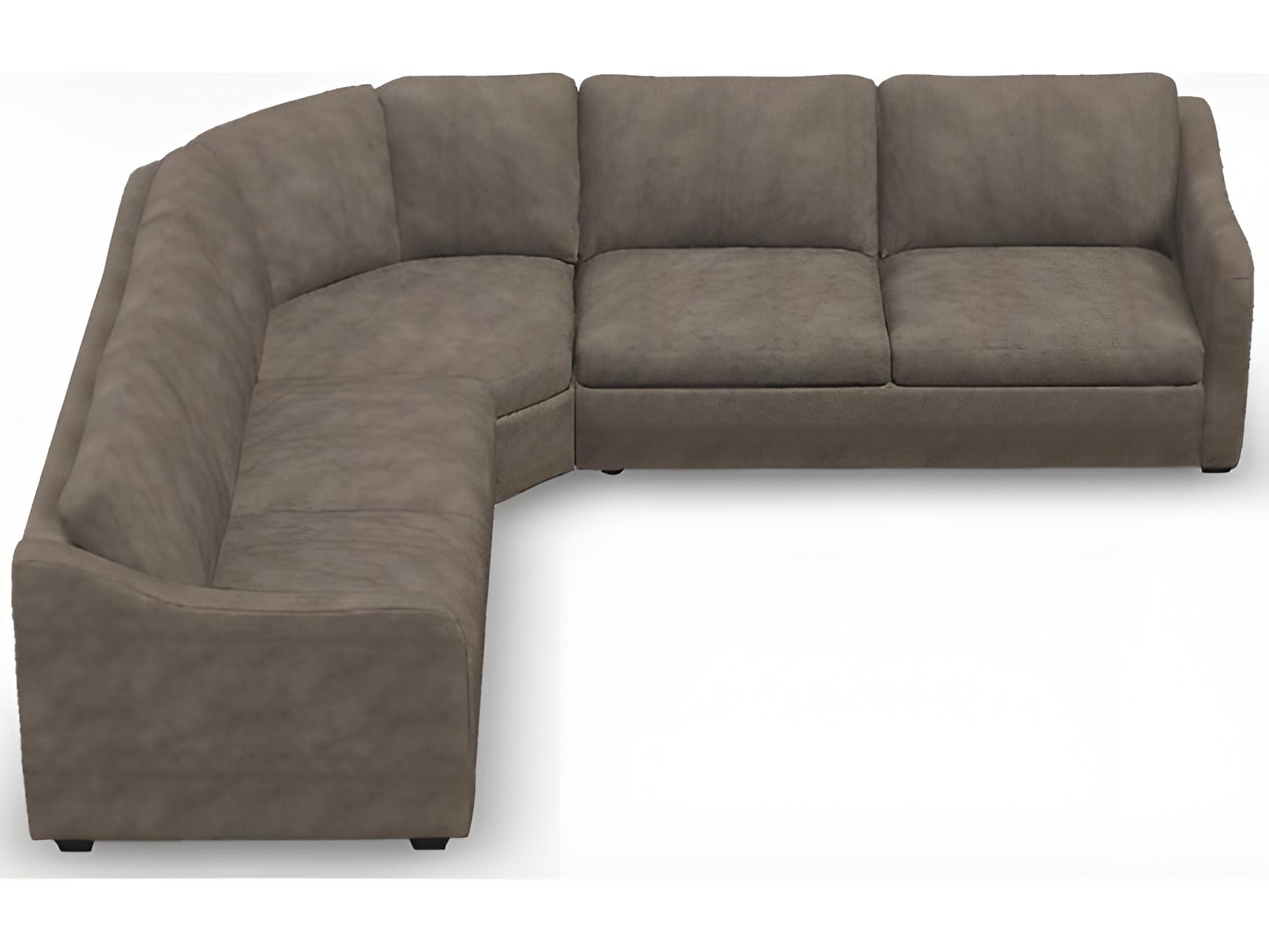 Palliser Madison Modern English Arm Leather Upholstery Upholstered Sectional Sofa