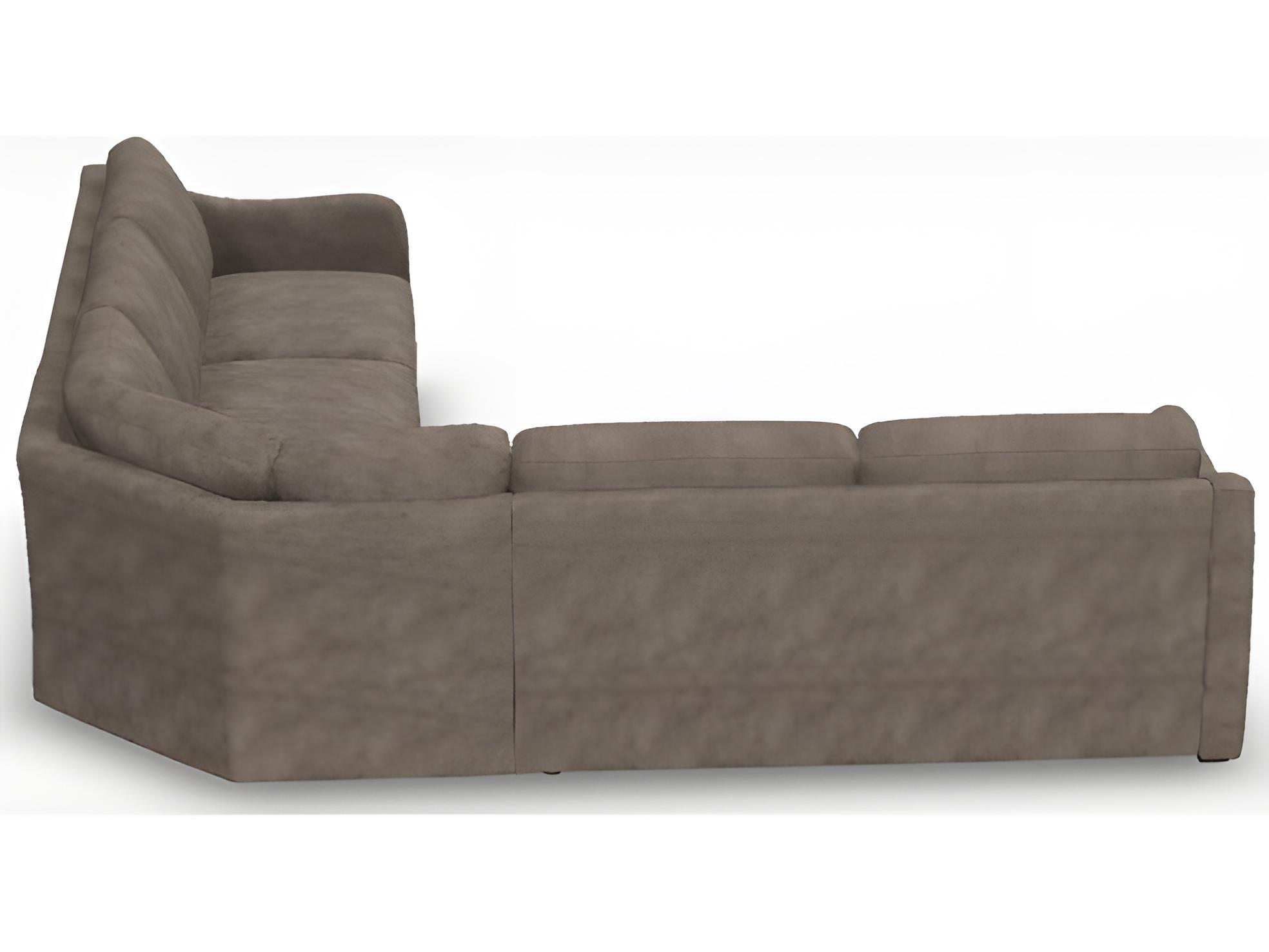 Palliser Madison Modern English Arm Leather Upholstery Upholstered Sectional Sofa