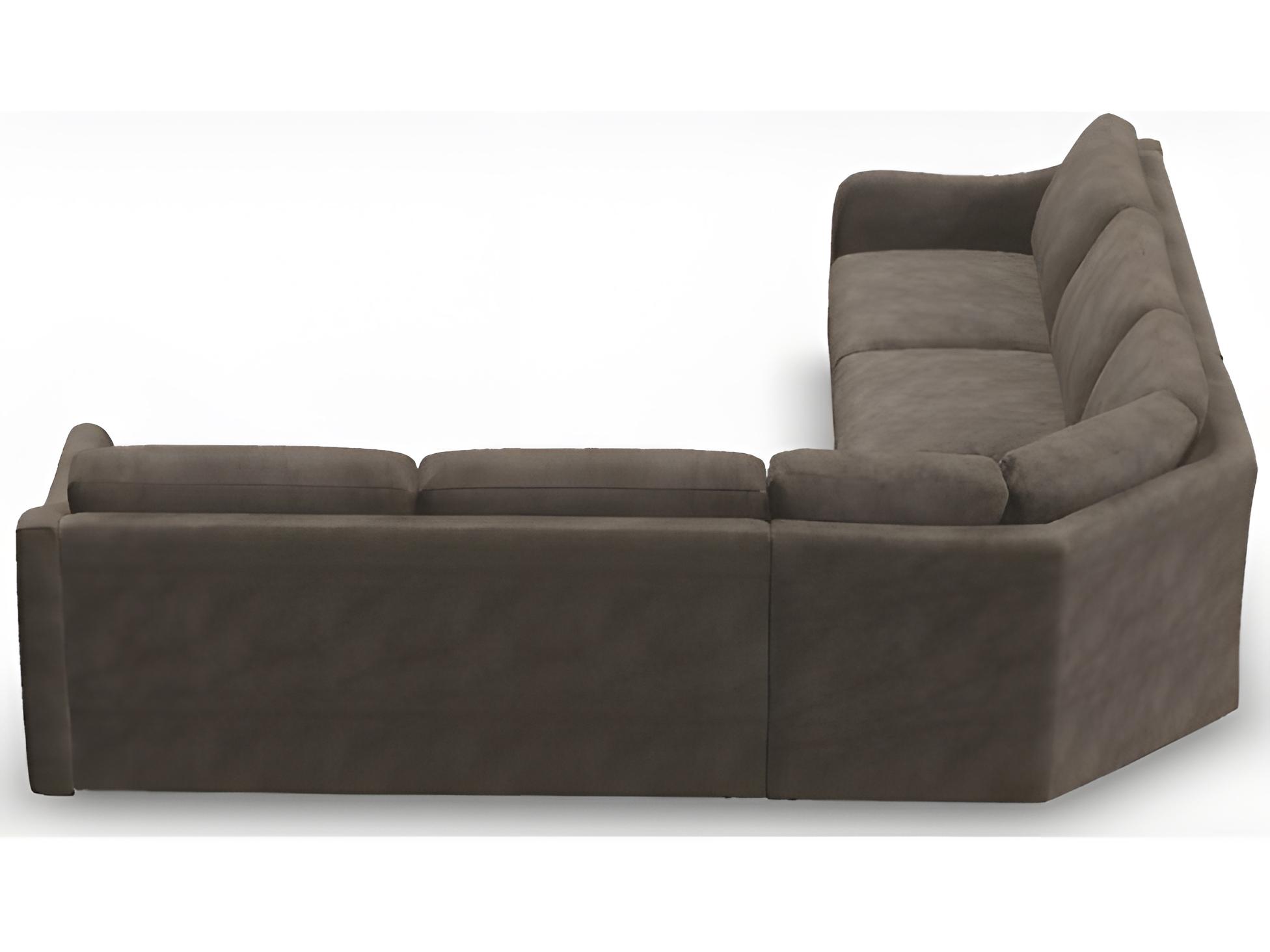 Palliser Madison Modern English Arm Leather Upholstery Upholstered Sectional Sofa