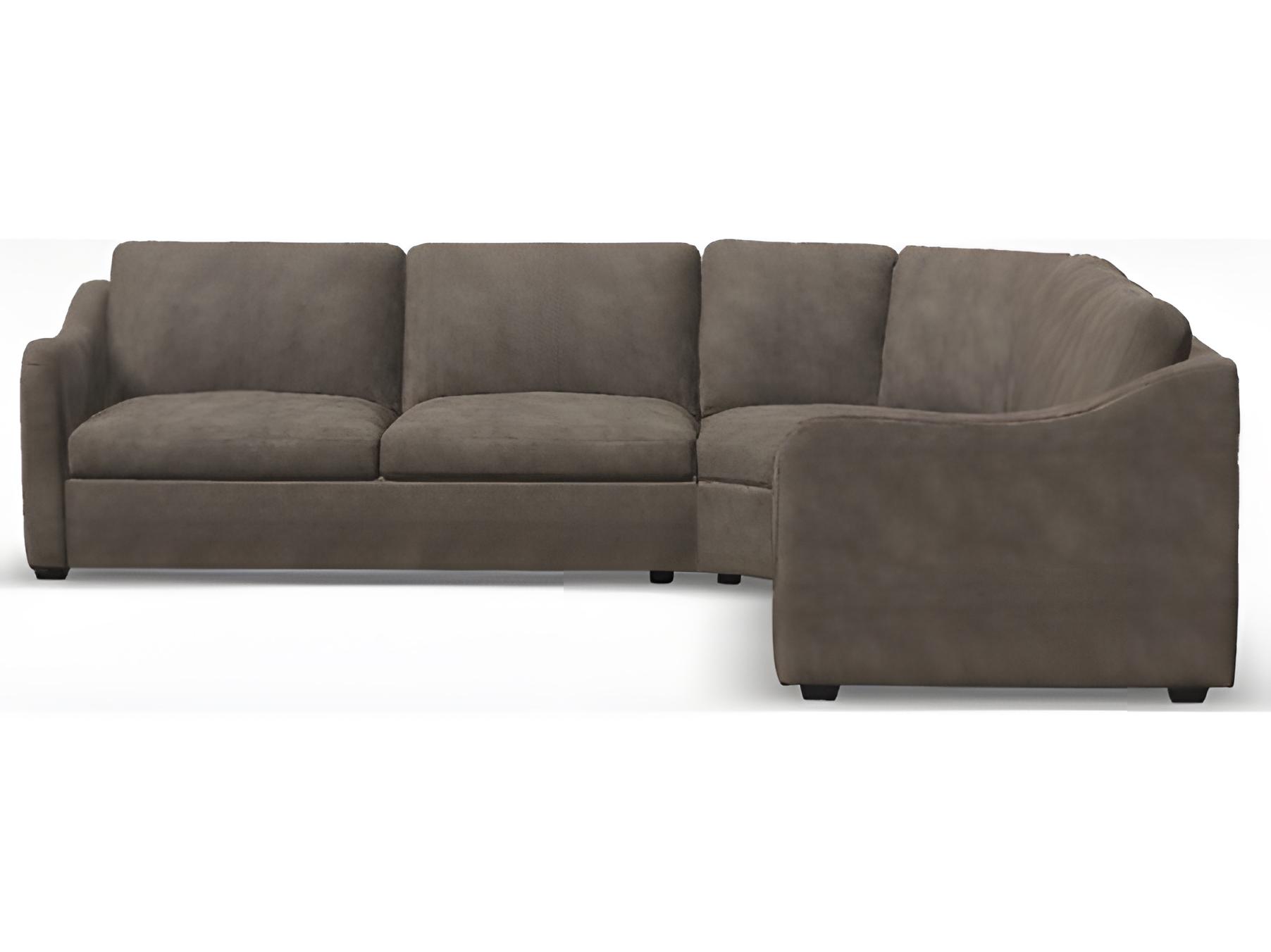 Palliser Madison Modern English Arm Leather Upholstery Upholstered Sectional Sofa