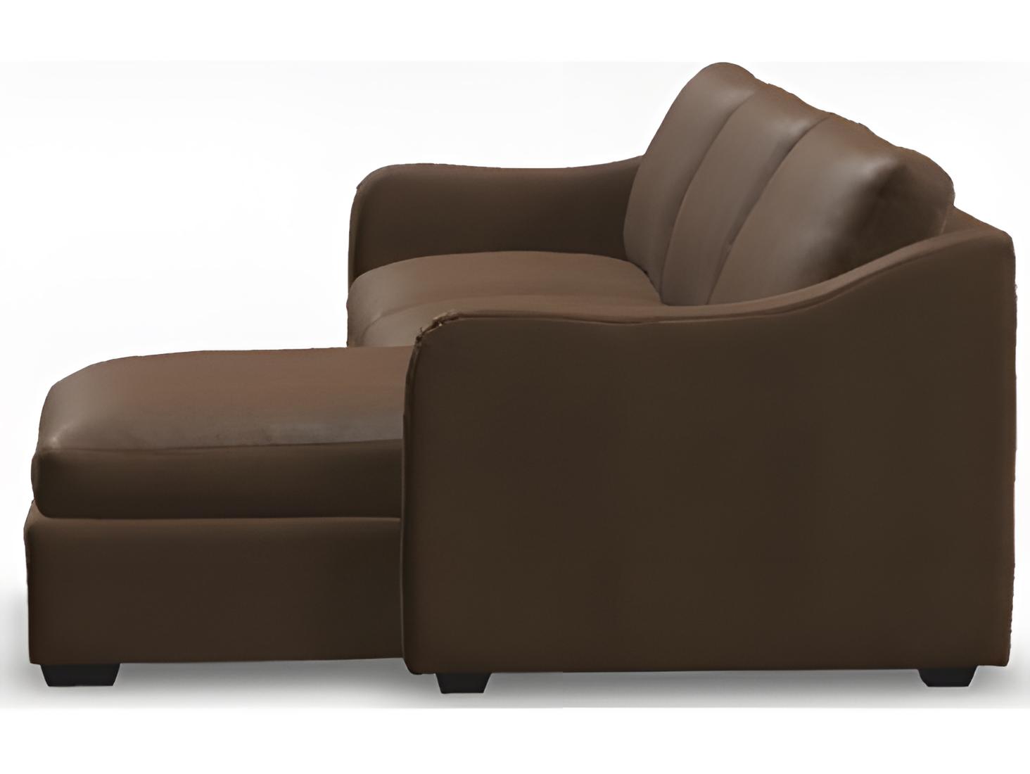 Palliser Madison Modern English Arm Leather Upholstery Upholstered Sectional Sofa