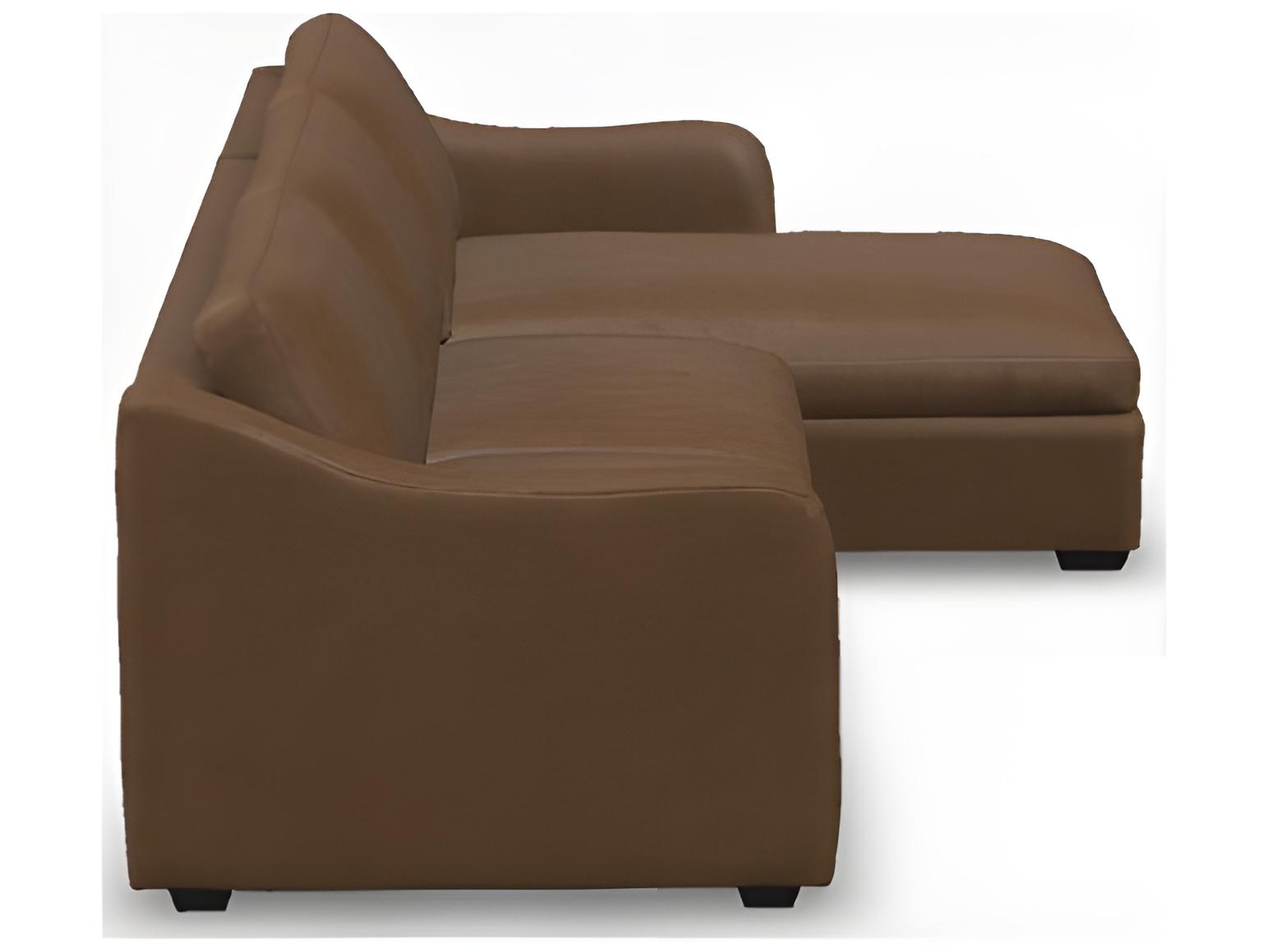 Palliser Madison Modern English Arm Leather Upholstery Upholstered Sectional Sofa