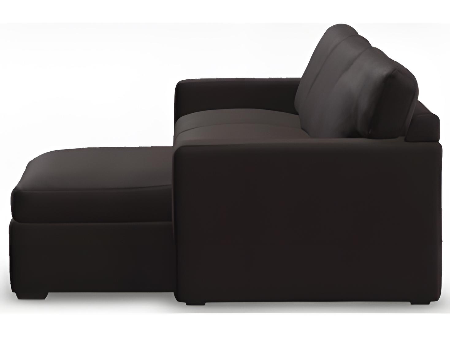 Palliser Madison Sleep Track Arm Leather Upholstery White Upholstered Sectional Sofa