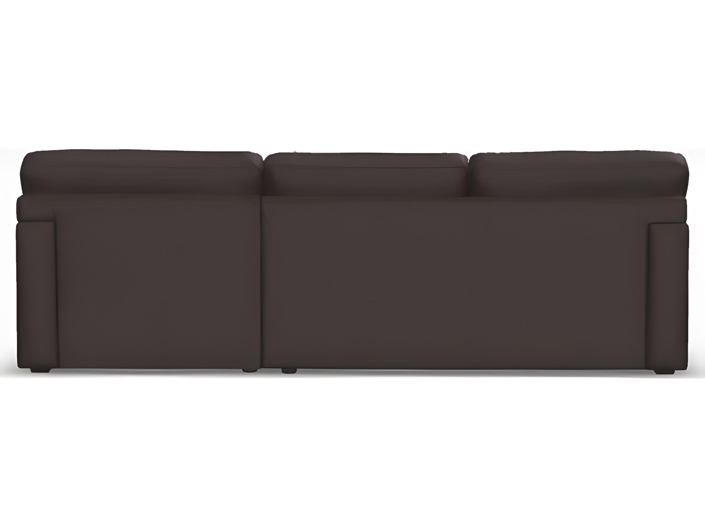 Palliser Madison Sleep Track Arm Leather Upholstery White Upholstered Sectional Sofa