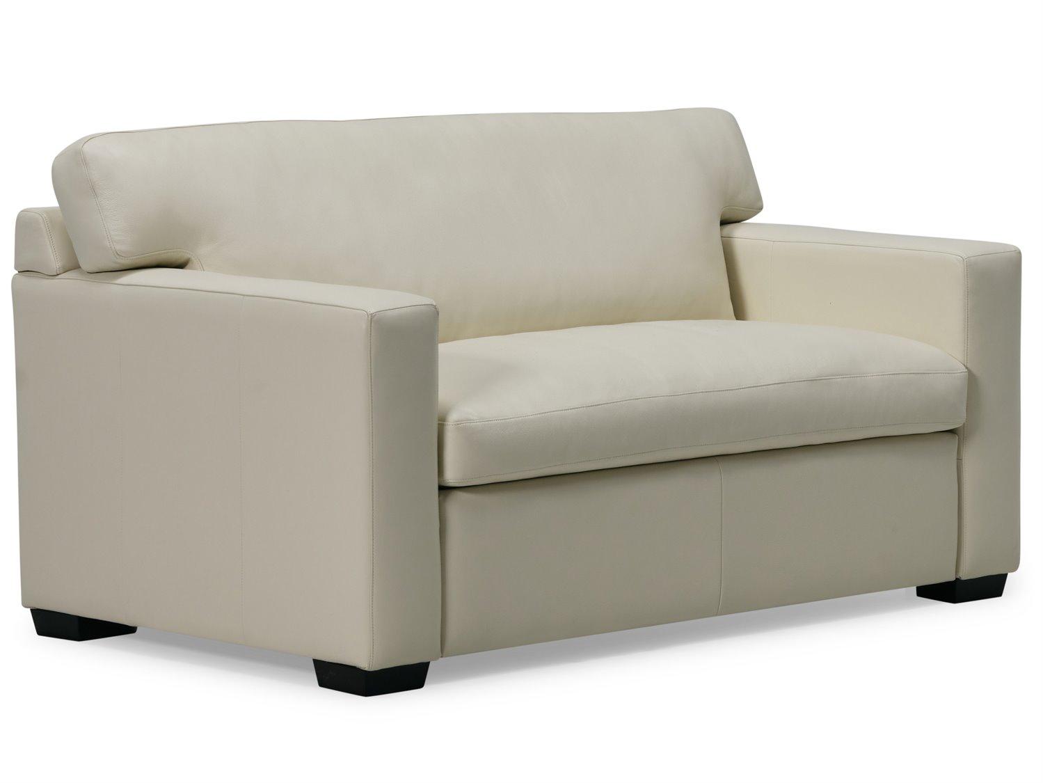 Palliser Madison Sleep Track Arm Leather Upholstery Twin Sofa Bed