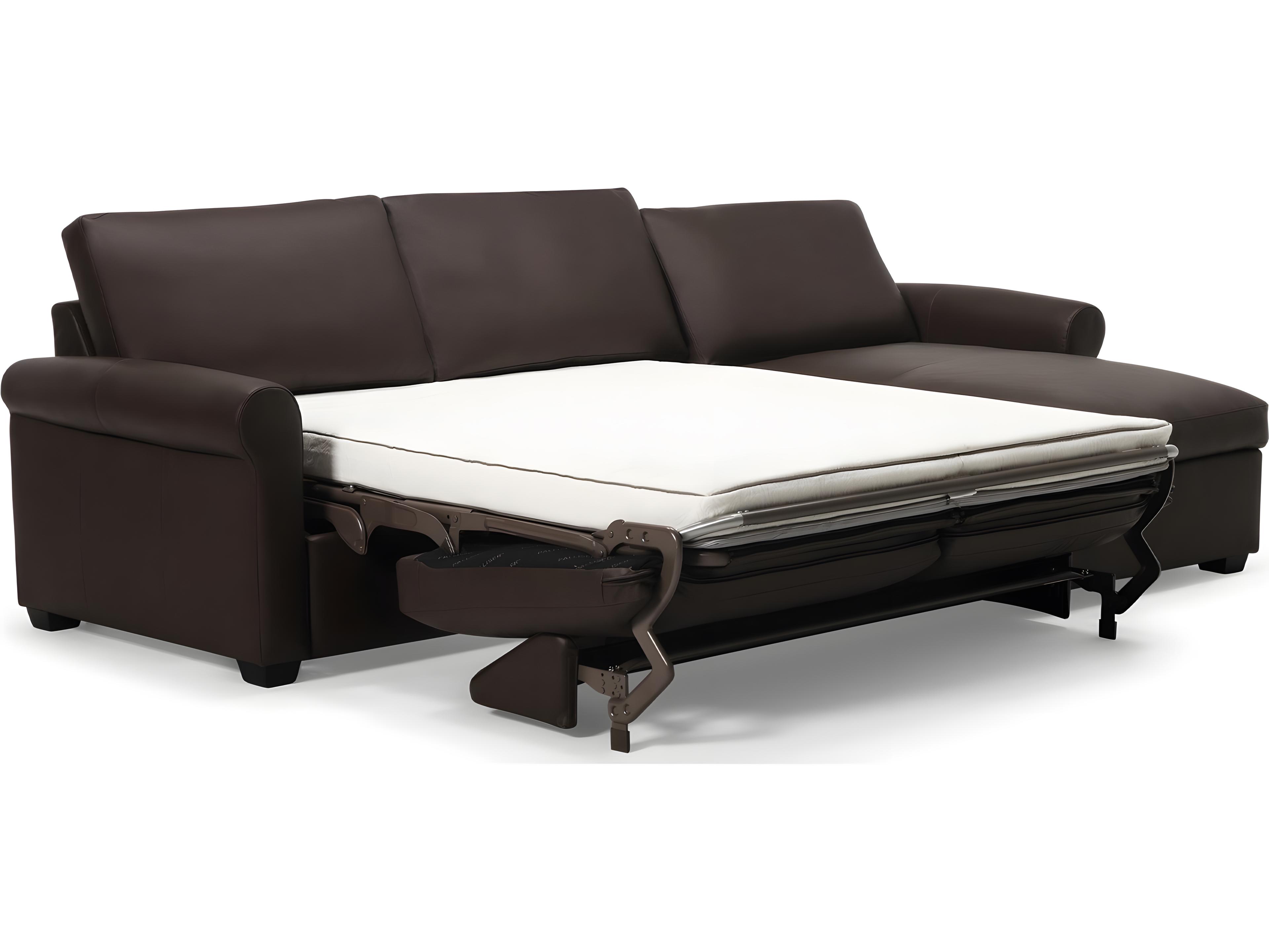 Palliser Madison Sleep Roll Arm Leather Upholstery Sectional Sofa