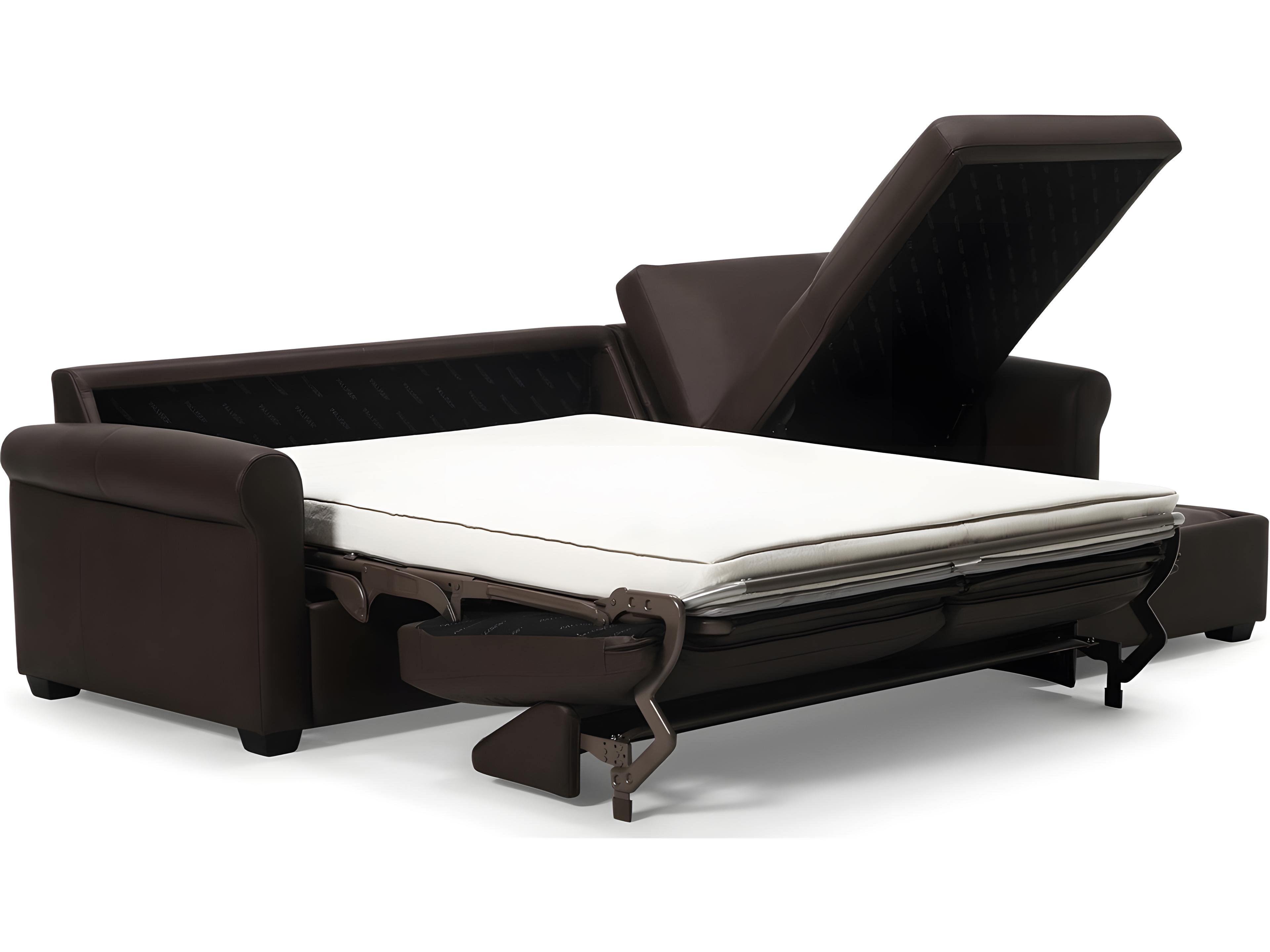 Palliser Madison Sleep Roll Arm Leather Upholstery Sectional Sofa