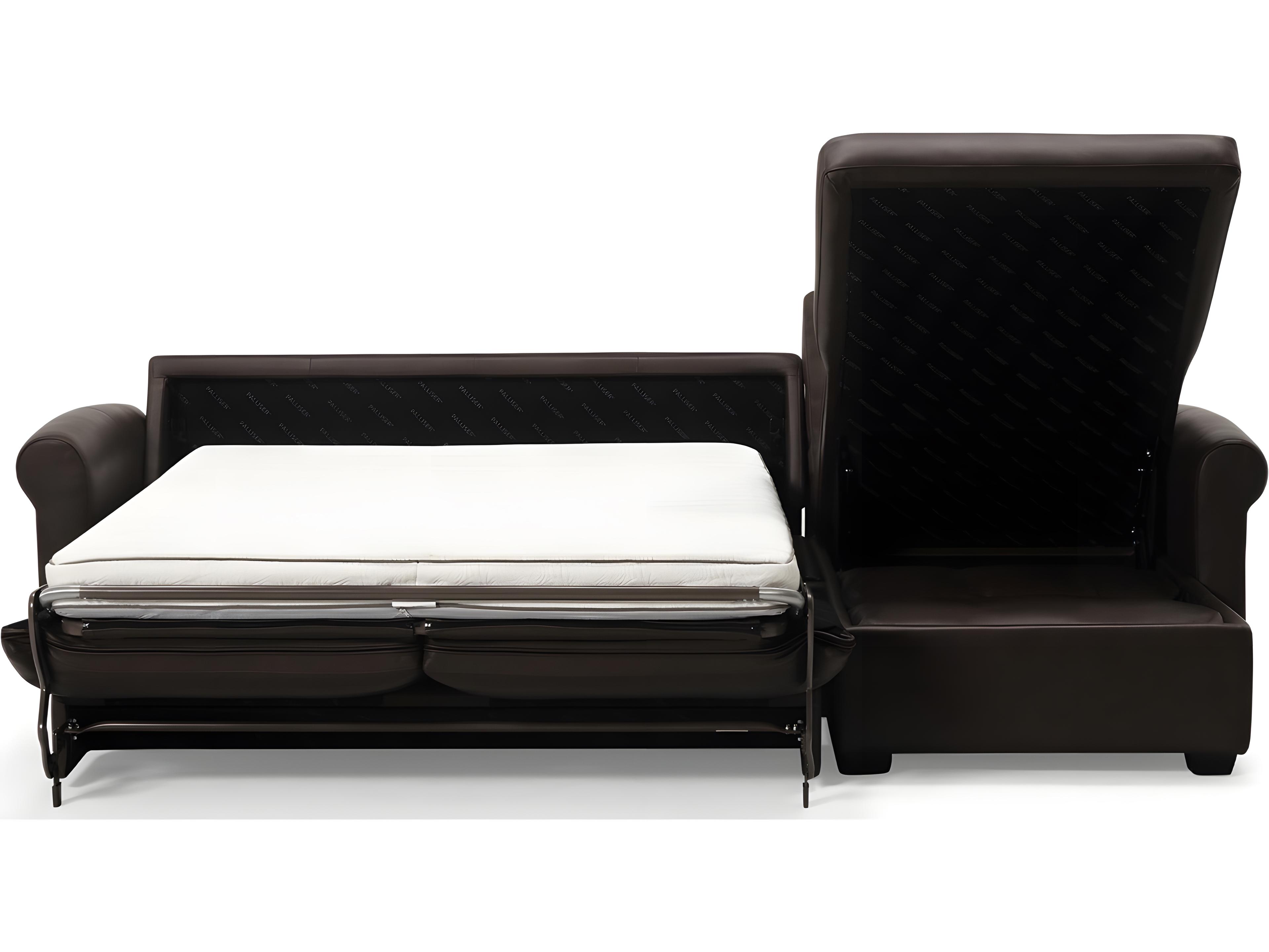 Palliser Madison Sleep Roll Arm Leather Upholstery Sectional Sofa