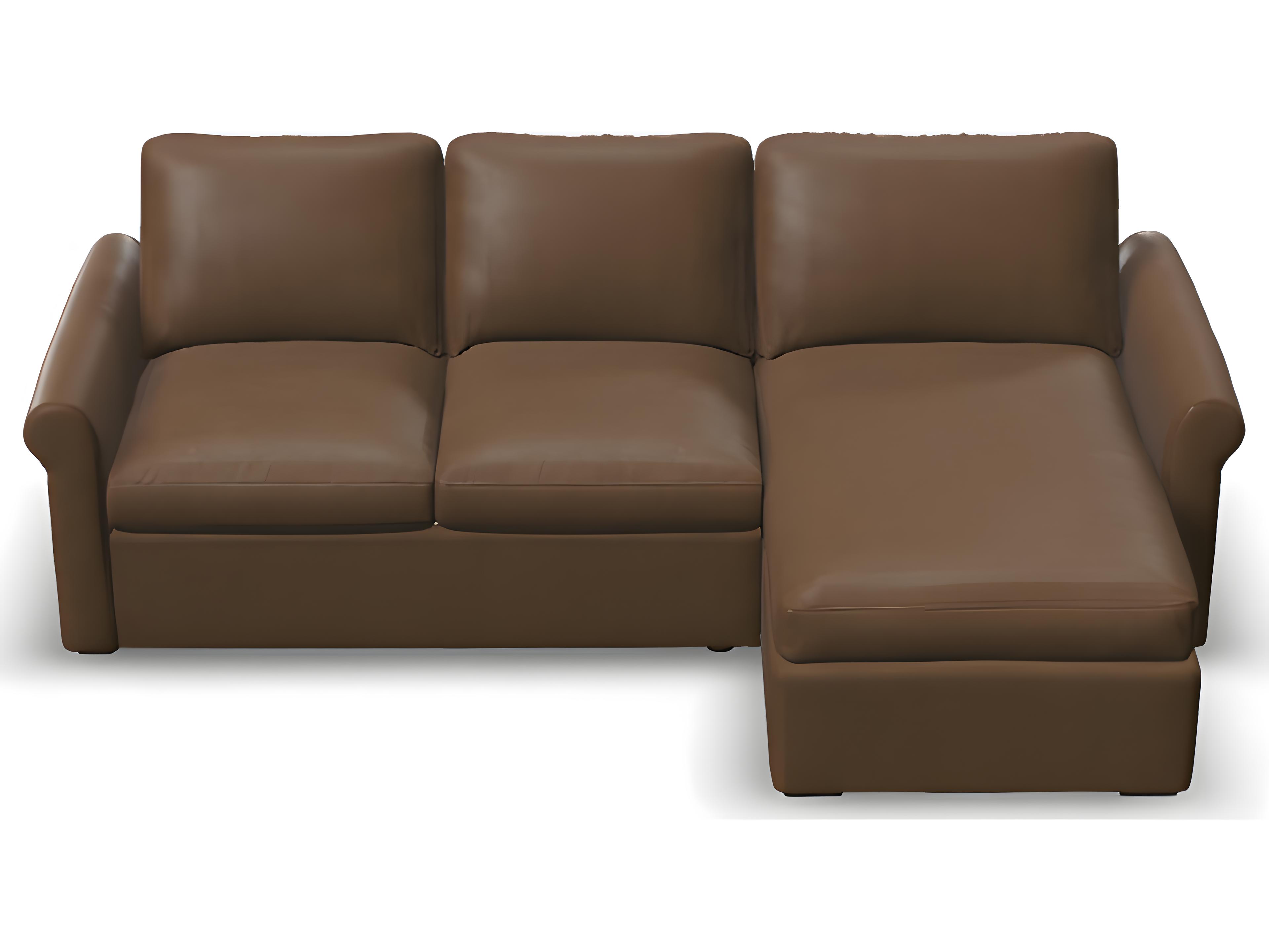 Palliser Madison Sleep Modern English Arm Leather Upholstery Sectional Sofa