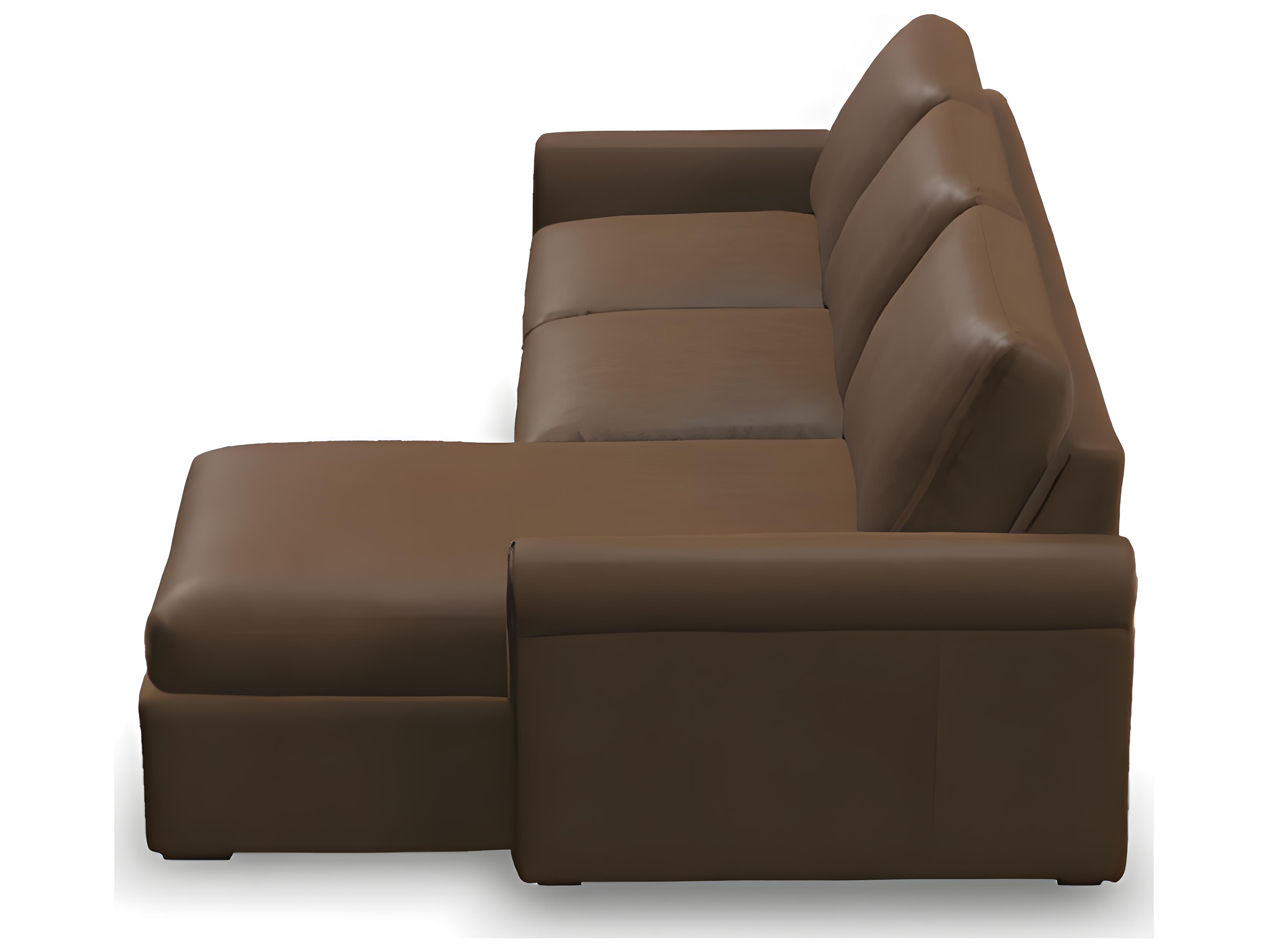 Palliser Madison Sleep Modern English Arm Leather Upholstery Sectional Sofa