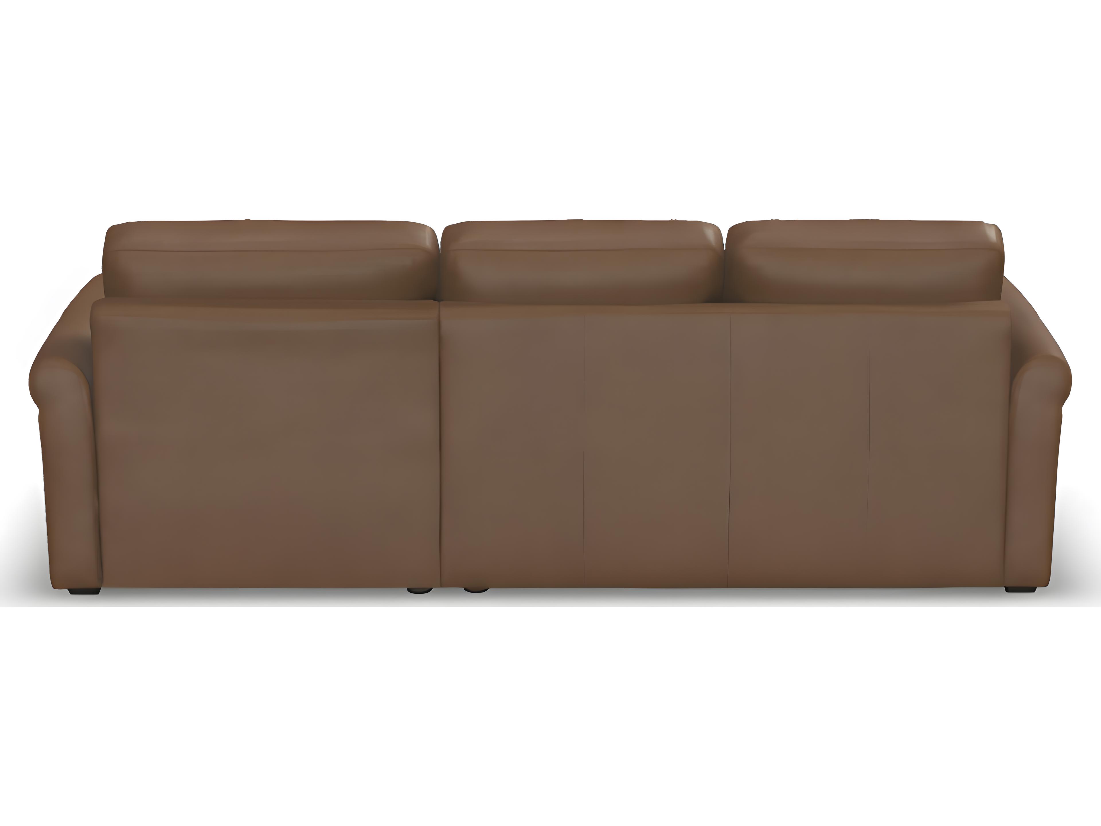 Palliser Madison Sleep Modern English Arm Leather Upholstery Sectional Sofa