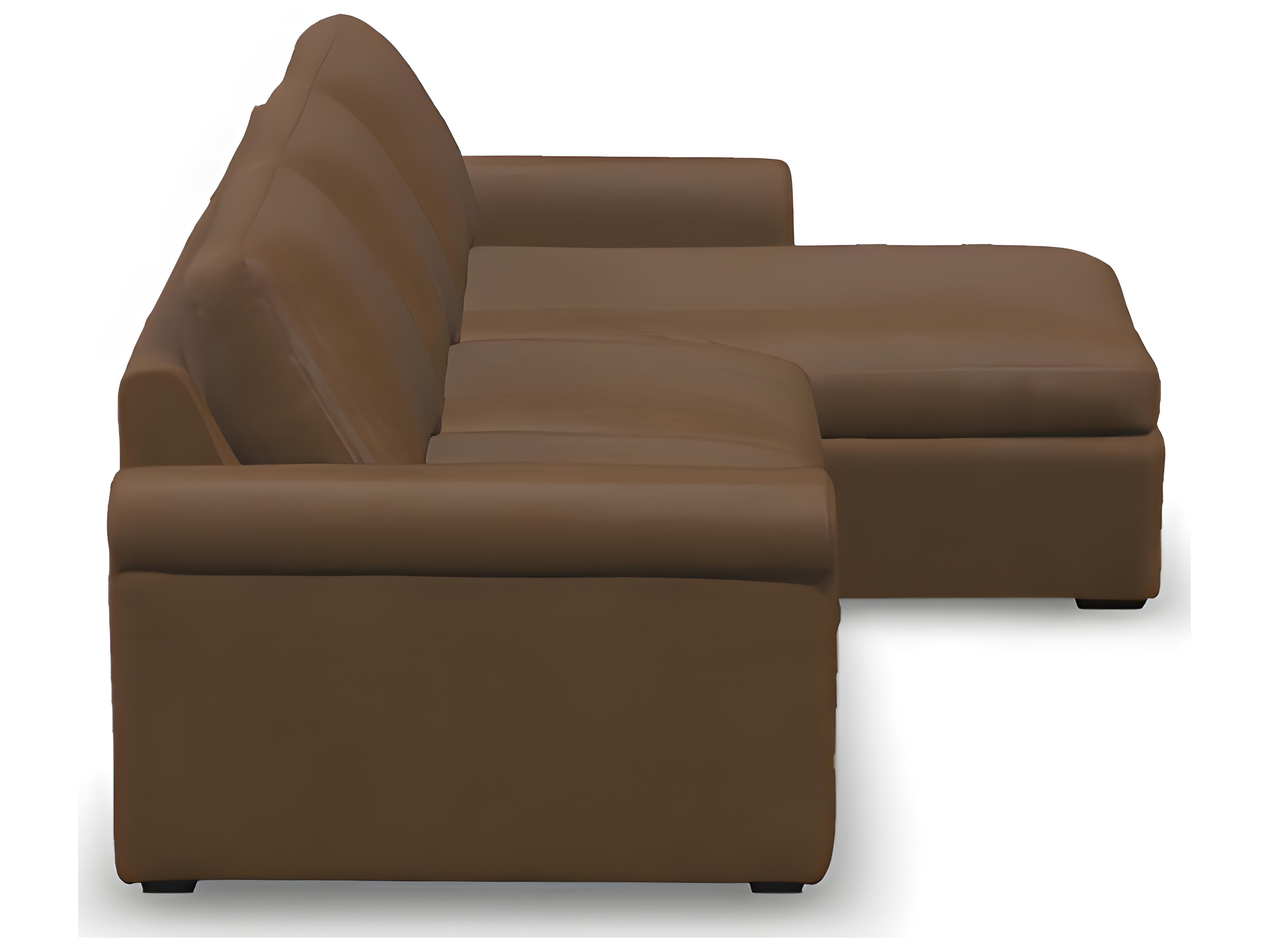 Palliser Madison Sleep Modern English Arm Leather Upholstery Sectional Sofa