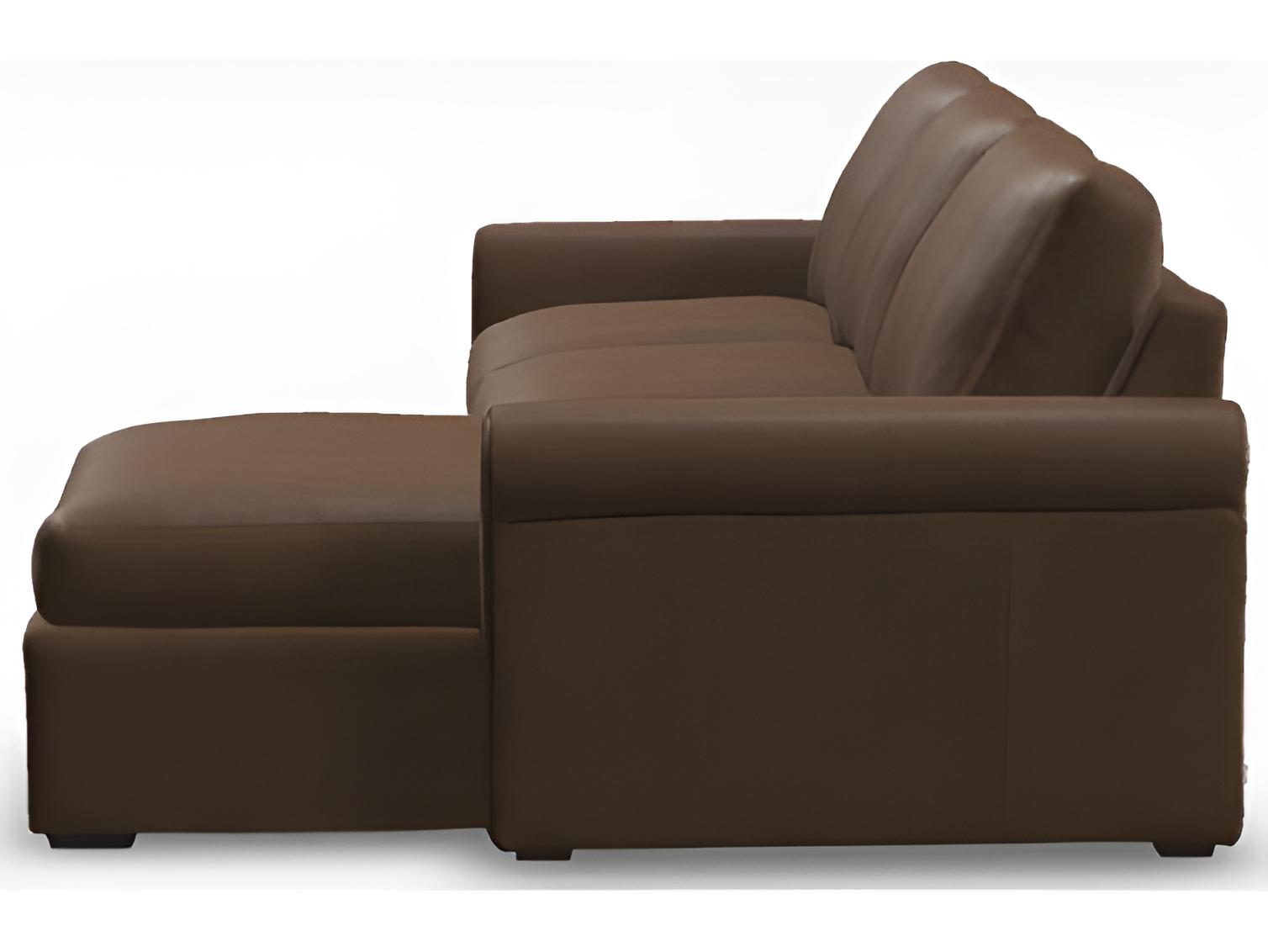 Palliser Madison Sleep Modern English Arm Leather Upholstery Sectional Sofa