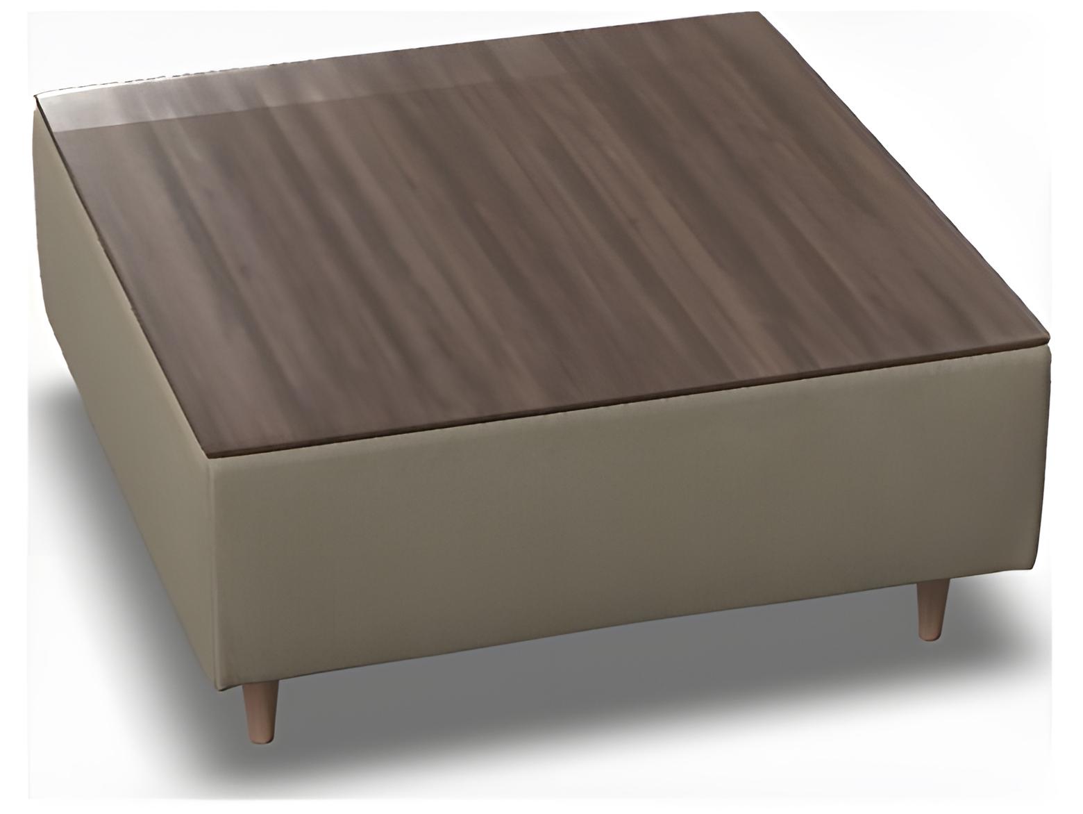 Palliser Lexi Leather Upholstery Table Top Ottoman (No Storage)