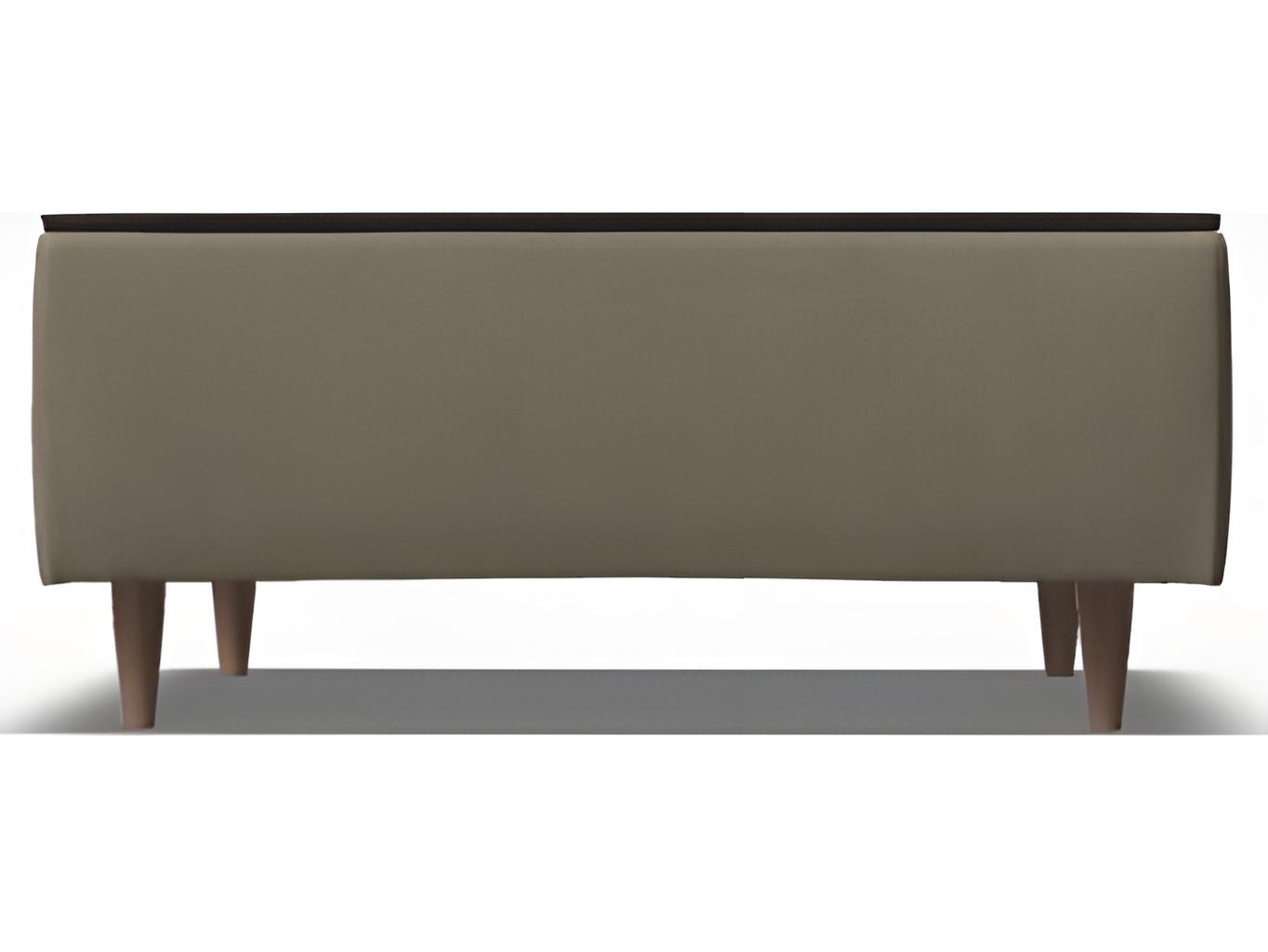 Palliser Lexi Leather Upholstery Table Top Ottoman (No Storage)