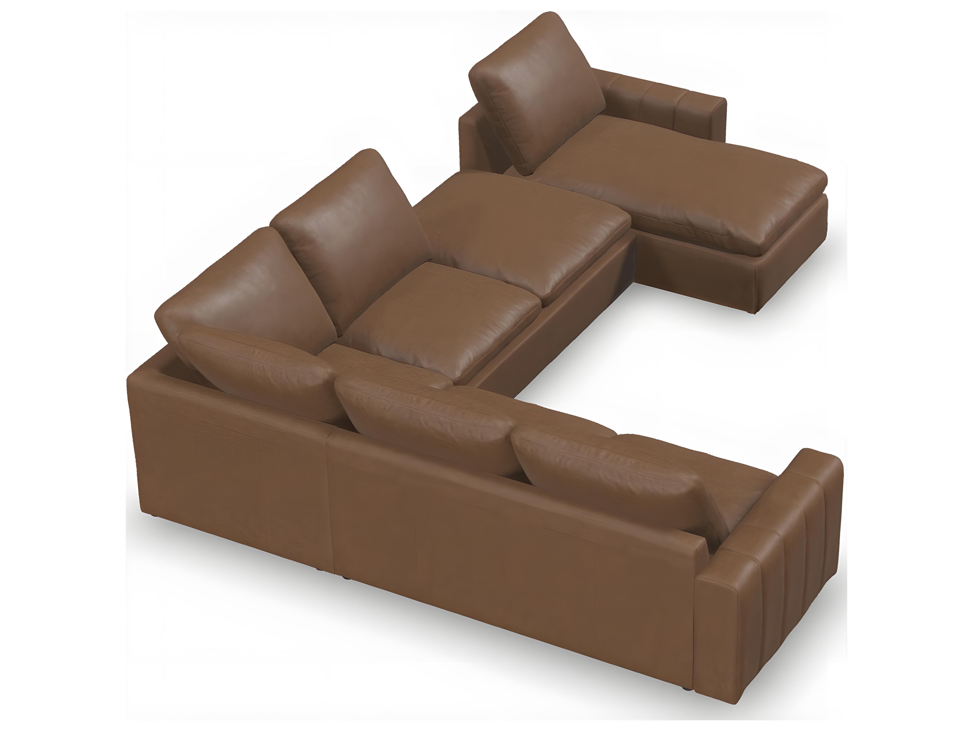 Palliser Dawson Leather Upholstery Sectional Sofa