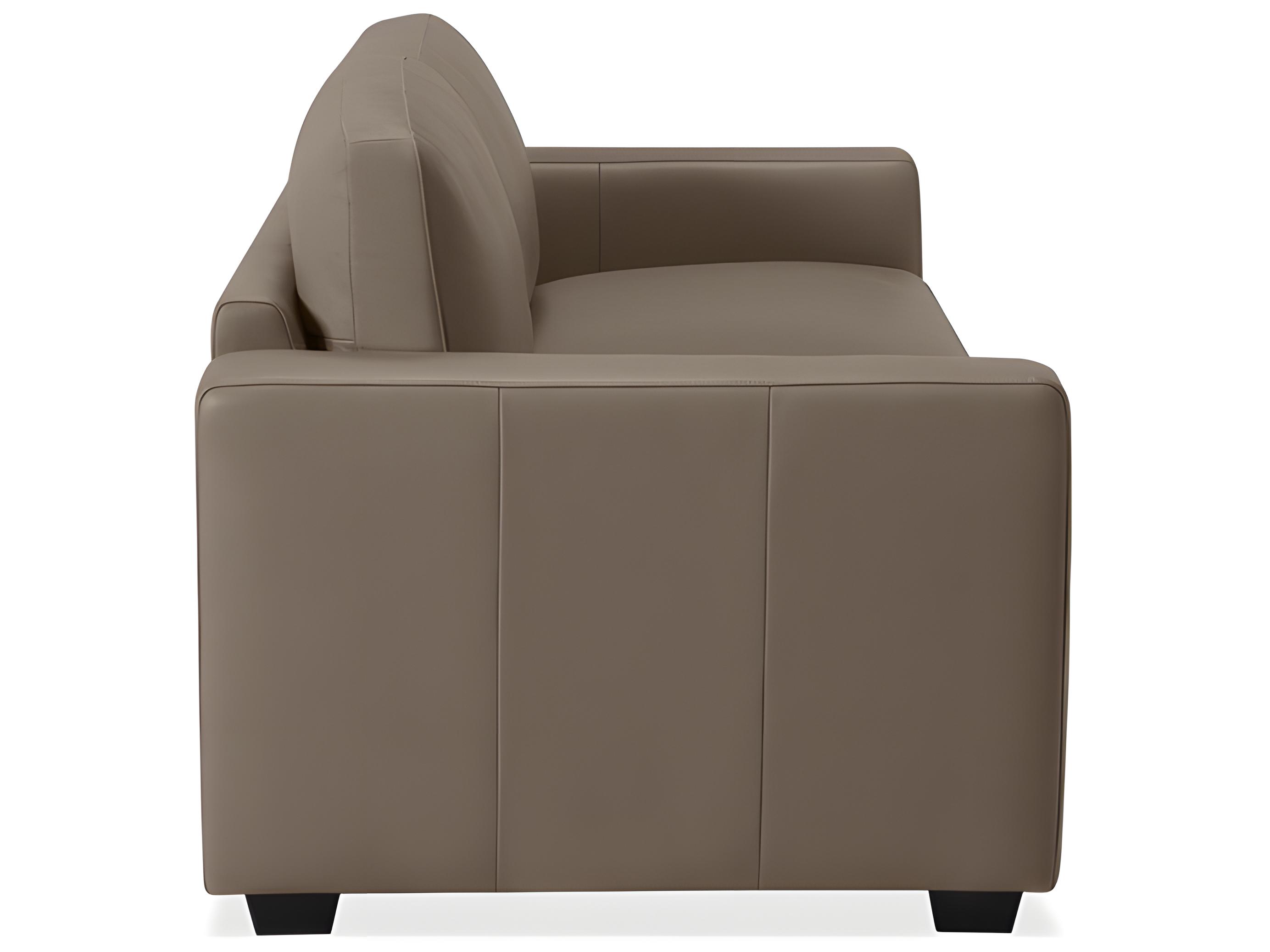 Palliser Ensemble Track Arm Leather Upholstery Apartment Sofa