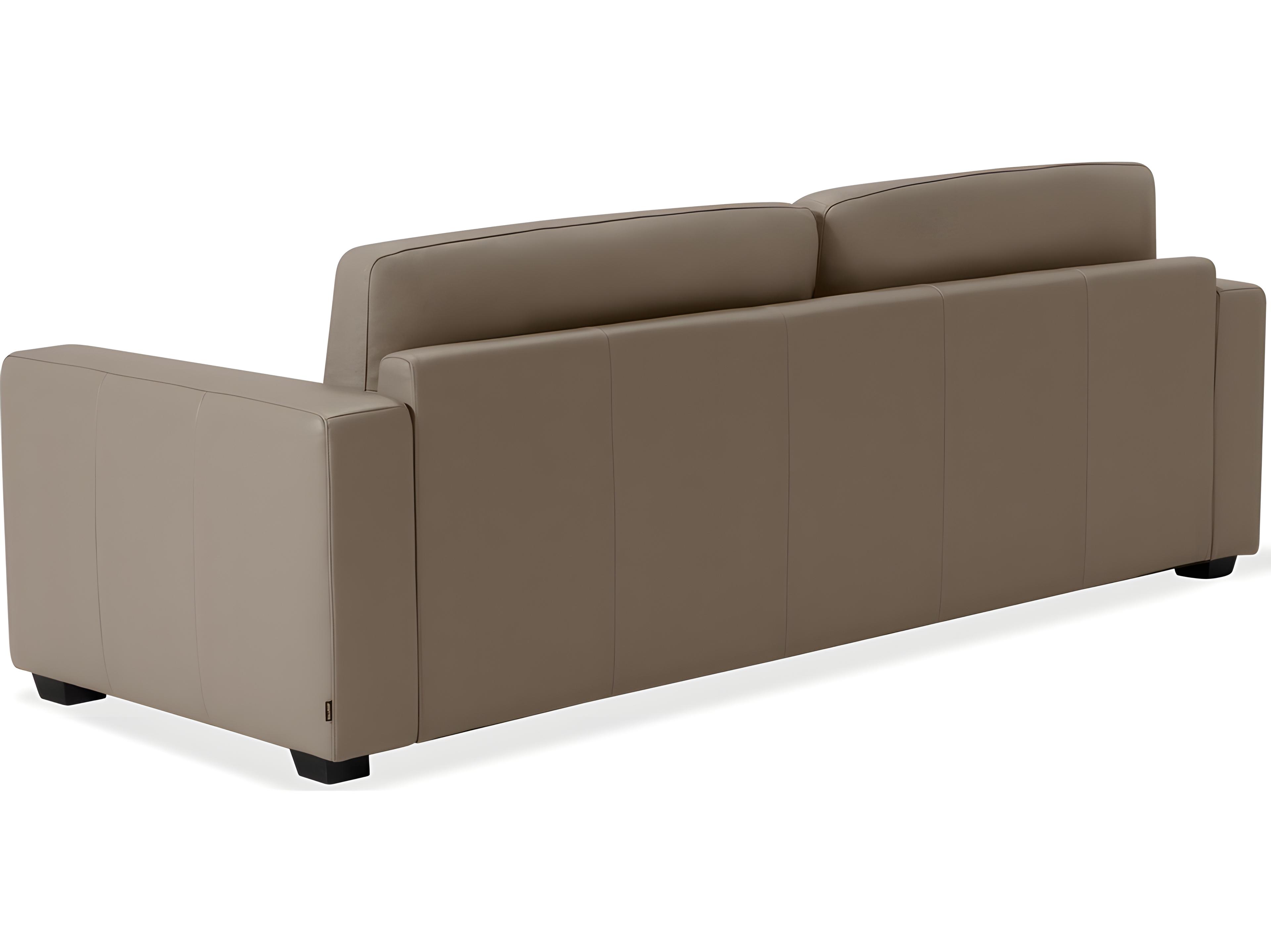 Palliser Ensemble Track Arm Leather Upholstery Apartment Sofa