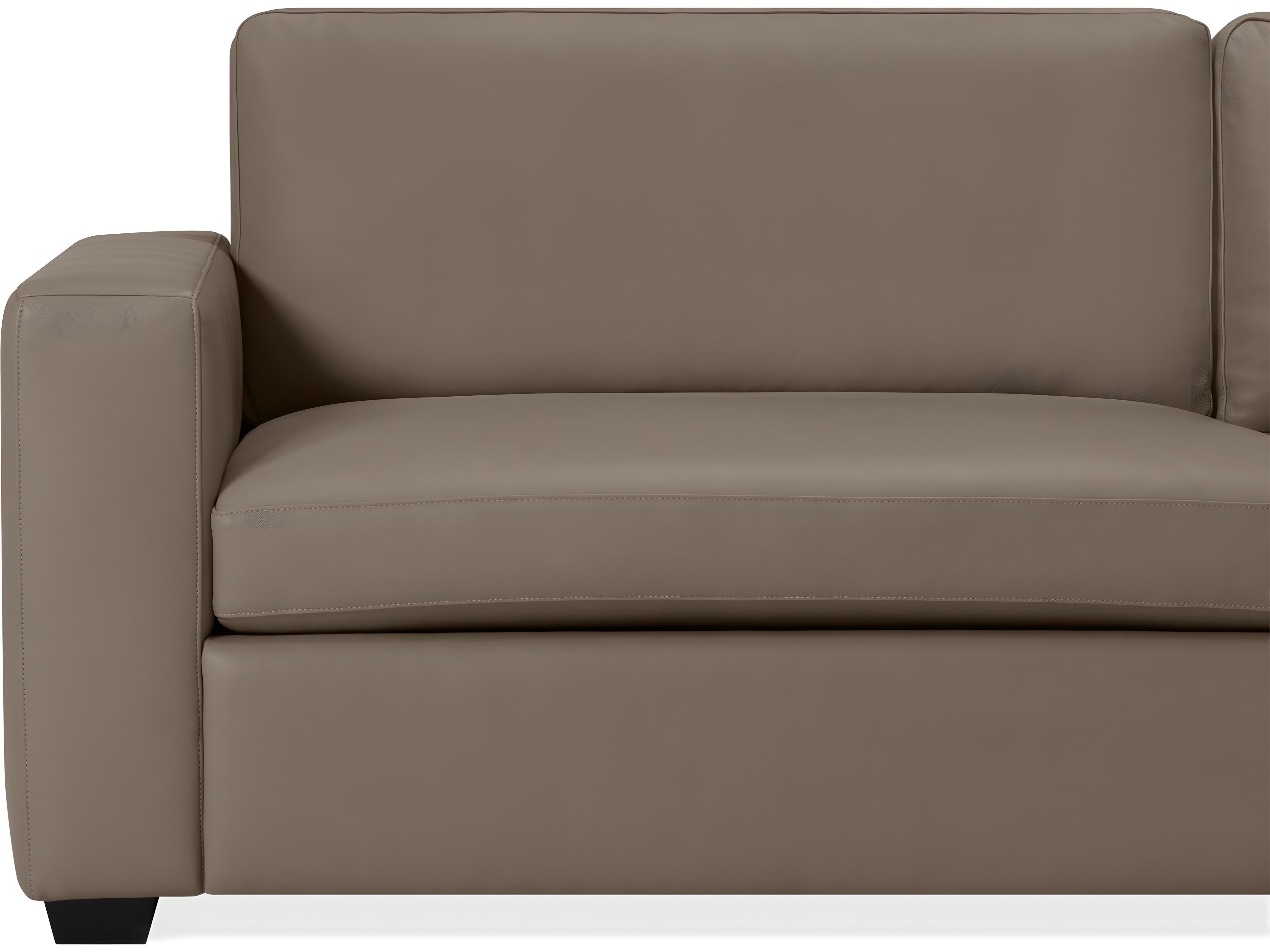 Palliser Ensemble Track Arm Leather Upholstery Apartment Sofa