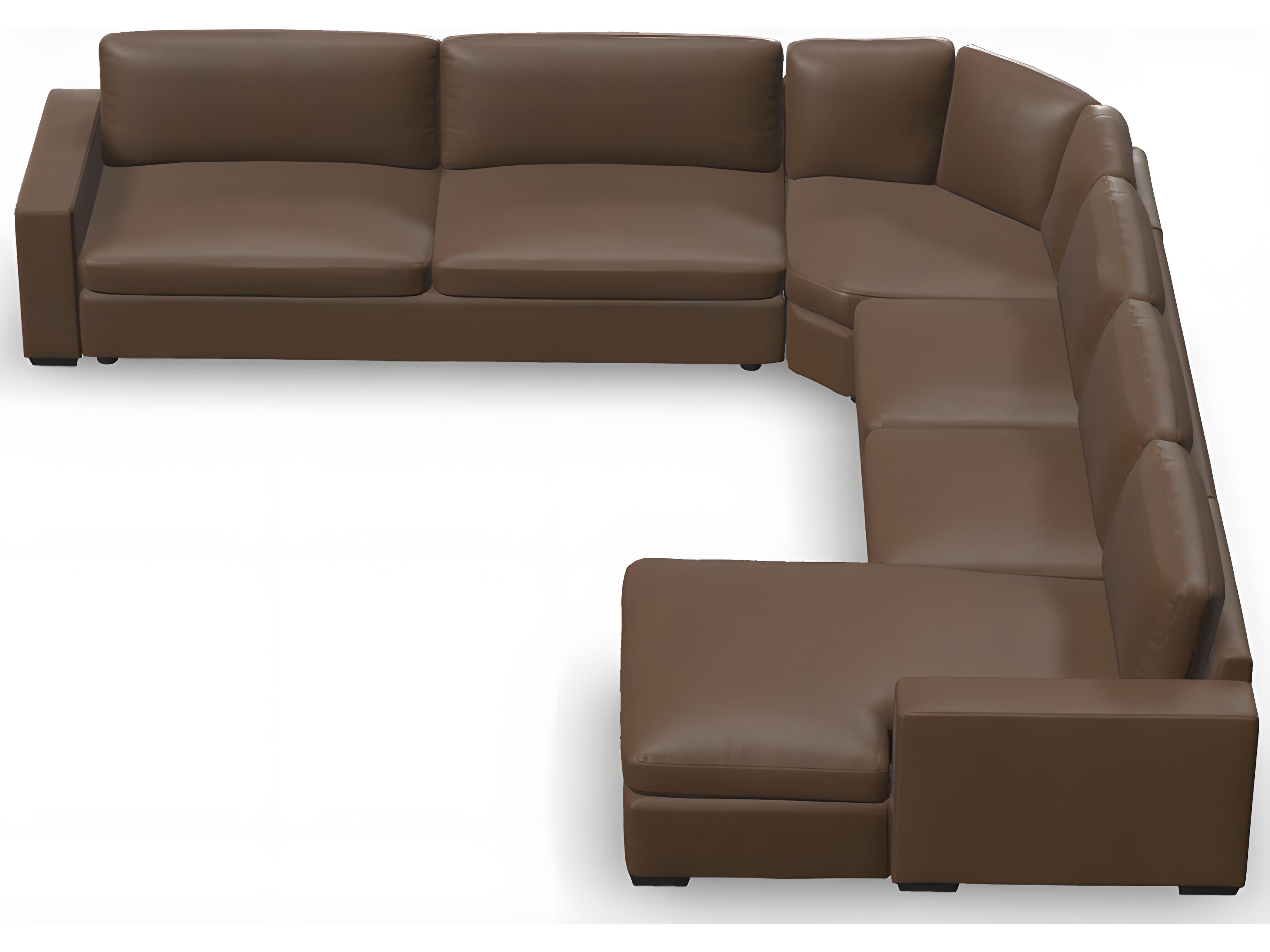 Palliser Ensemble Track Arm Leather Upholstery Upholstered Sectional Sofa