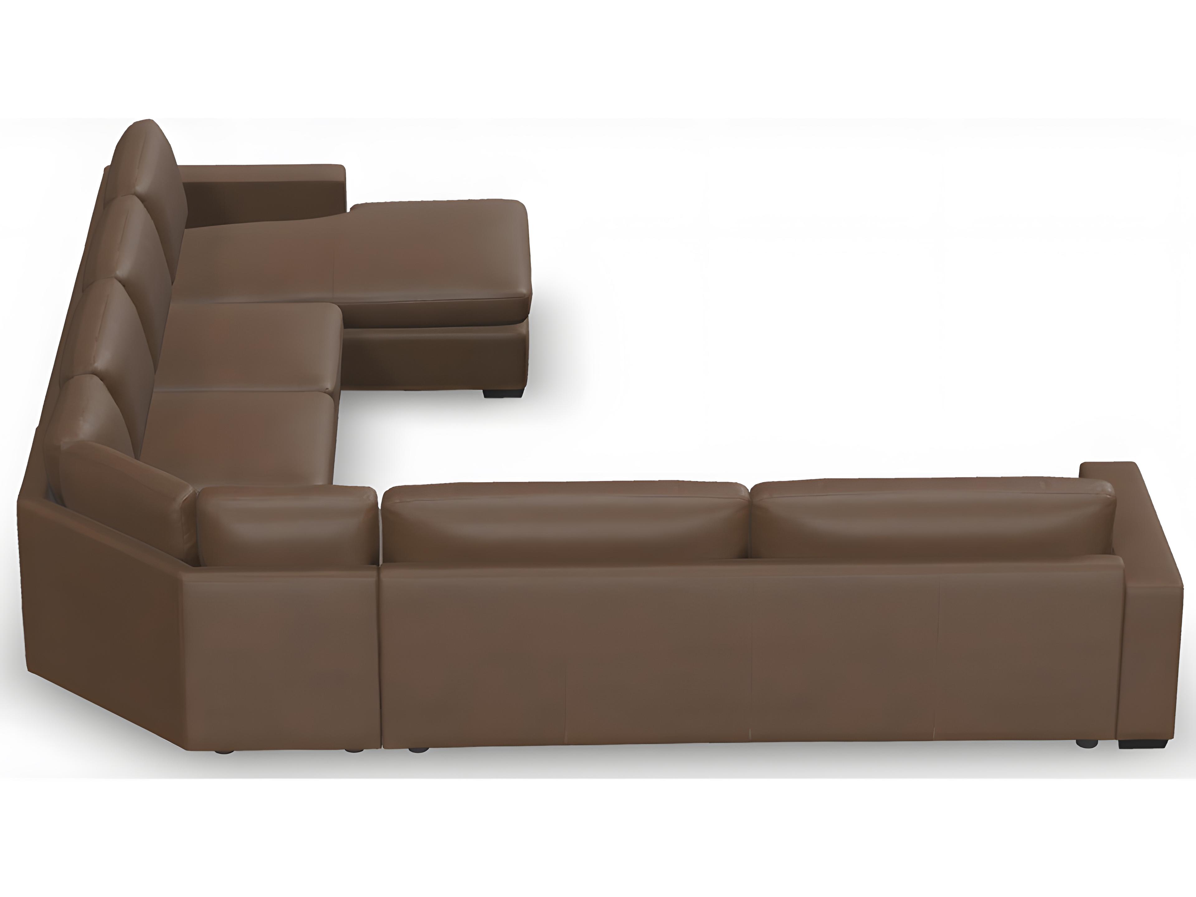 Palliser Ensemble Track Arm Leather Upholstery Upholstered Sectional Sofa