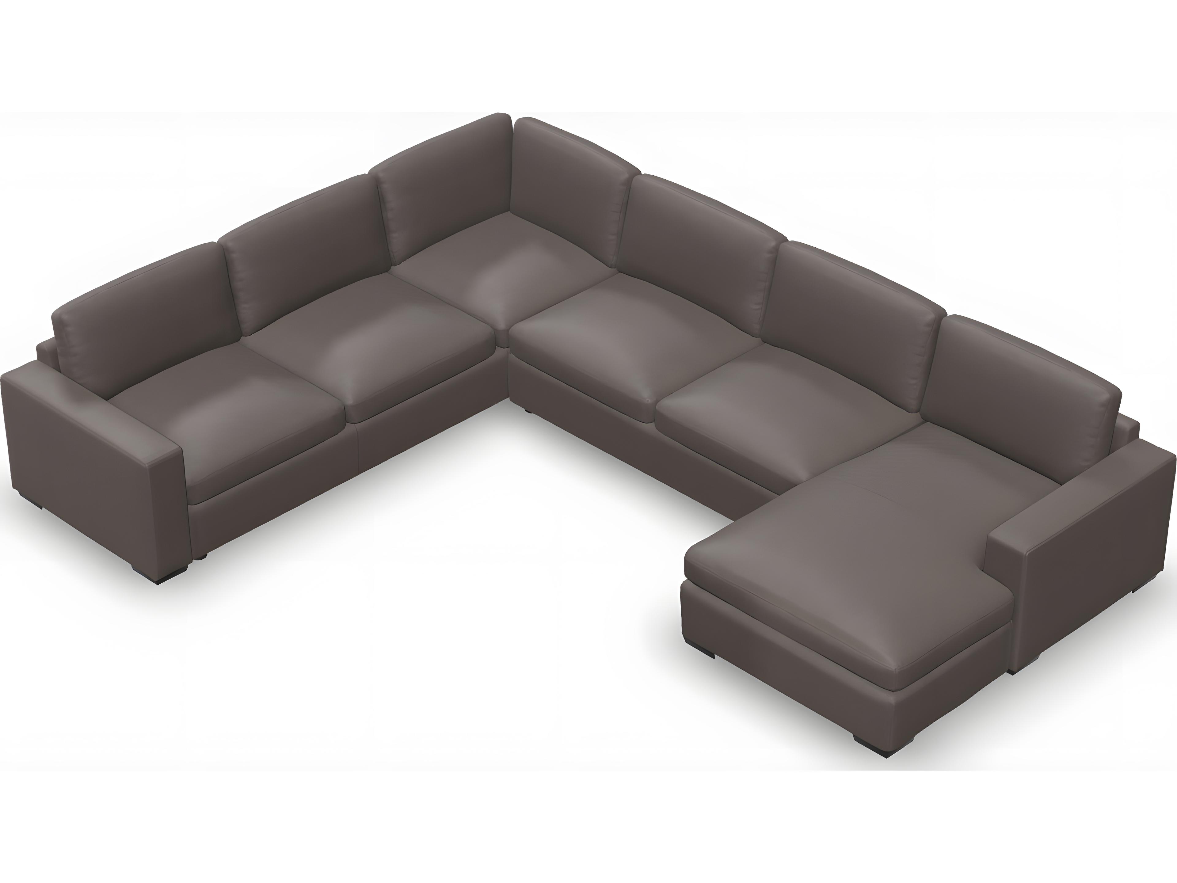 Palliser Ensemble Track Arm Leather Upholstery Upholstered Sectional Sofa