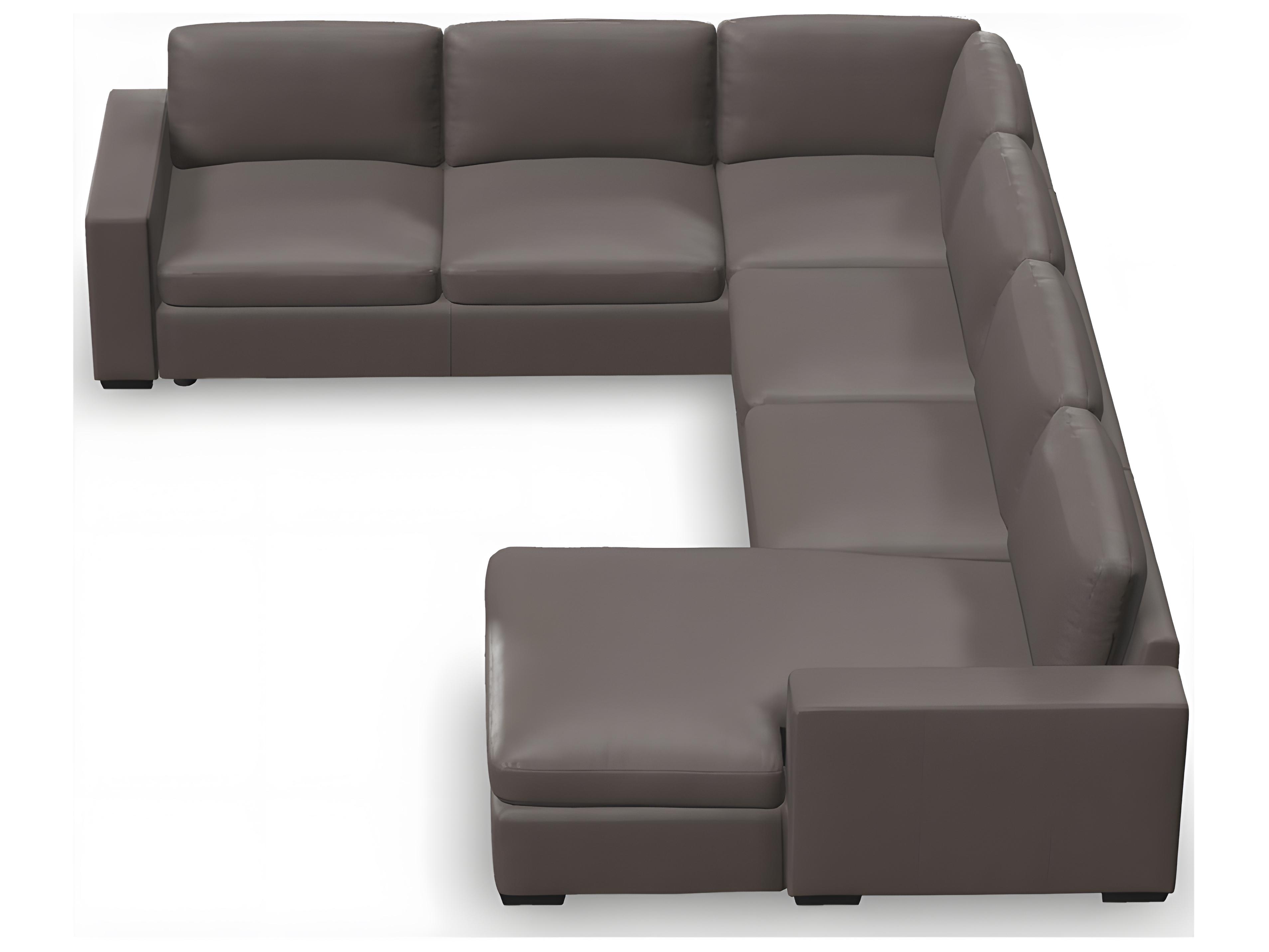 Palliser Ensemble Track Arm Leather Upholstery Upholstered Sectional Sofa