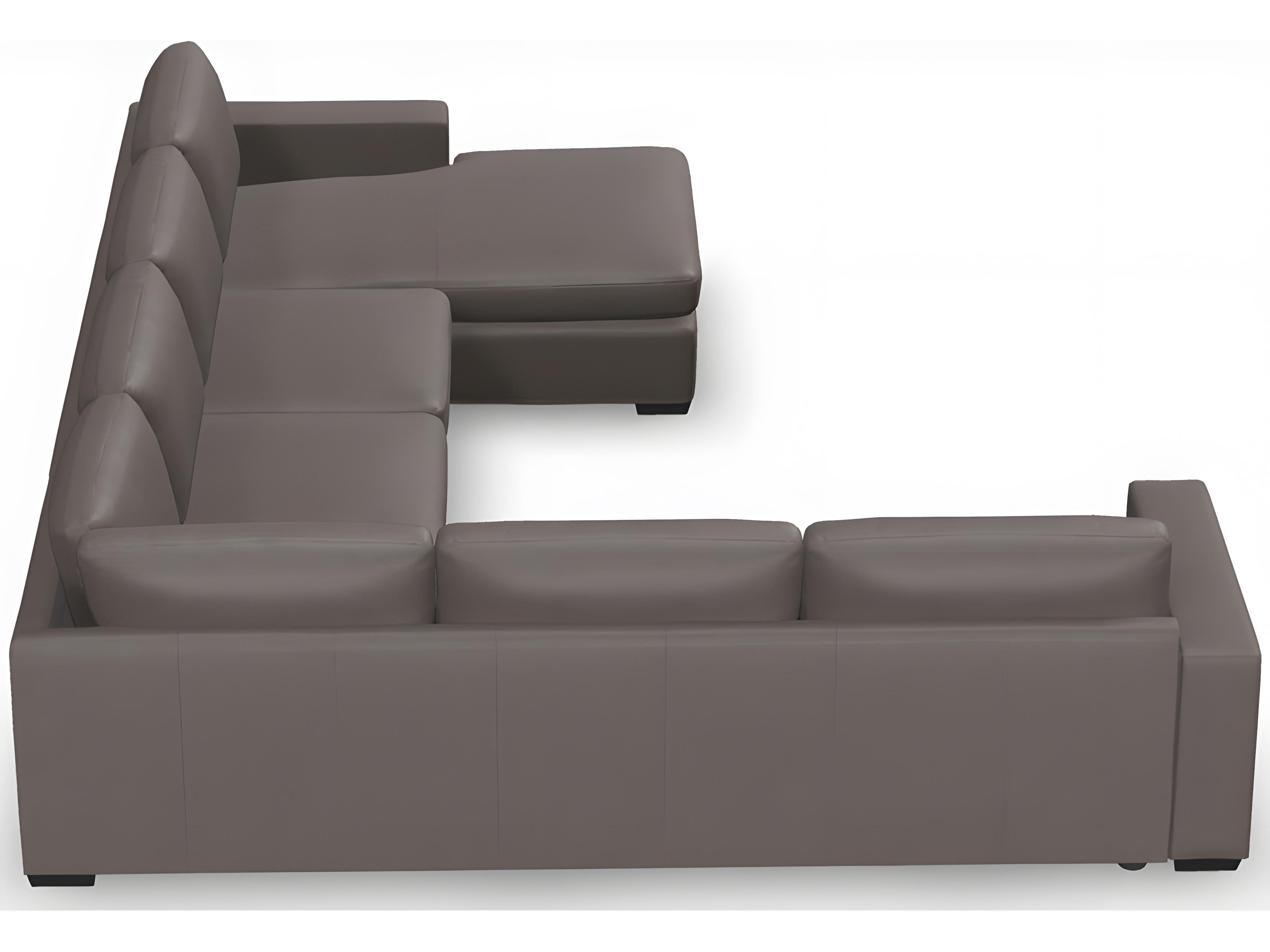 Palliser Ensemble Track Arm Leather Upholstery Upholstered Sectional Sofa