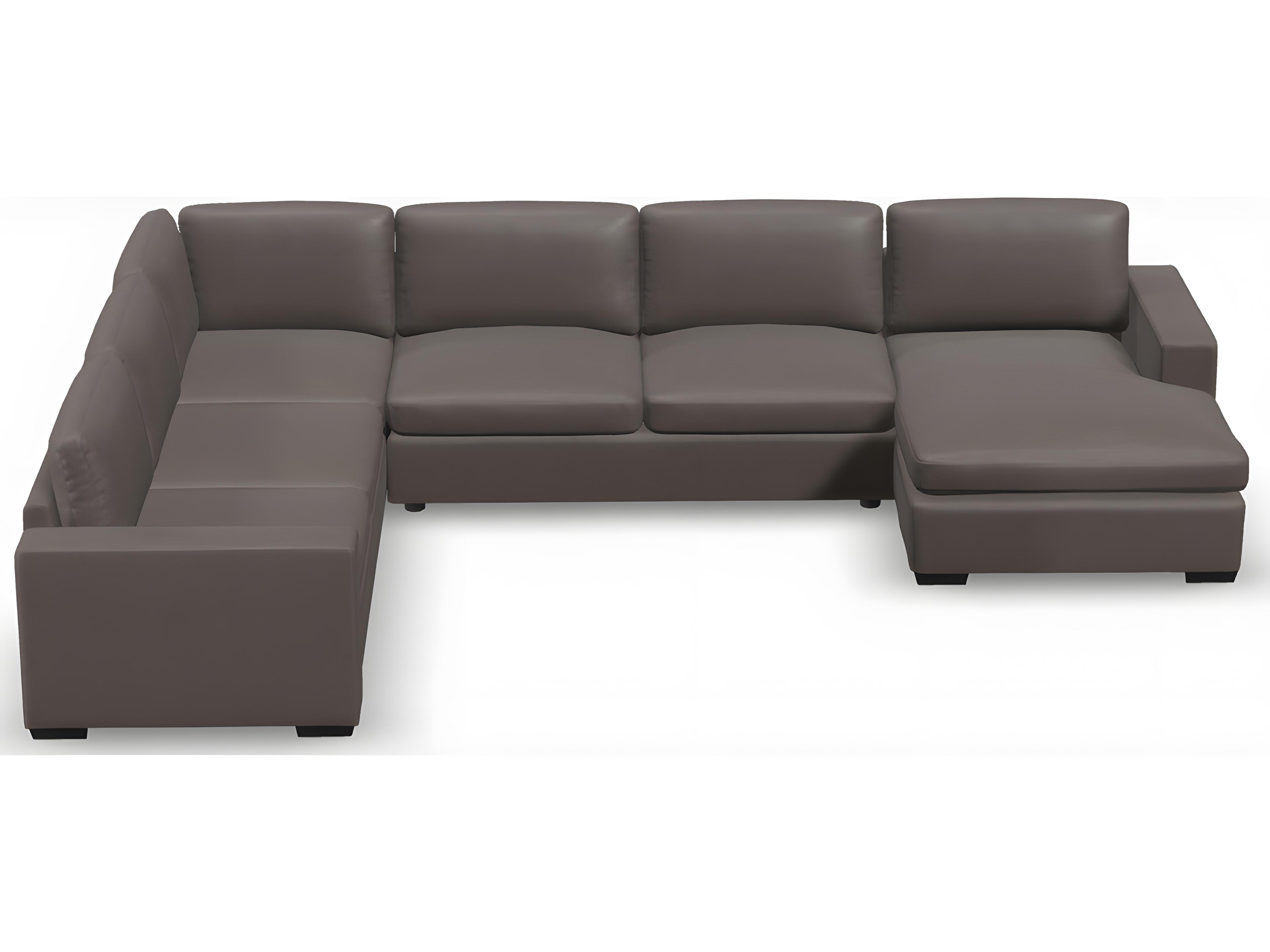 Palliser Ensemble Track Arm Leather Upholstery Upholstered Sectional Sofa
