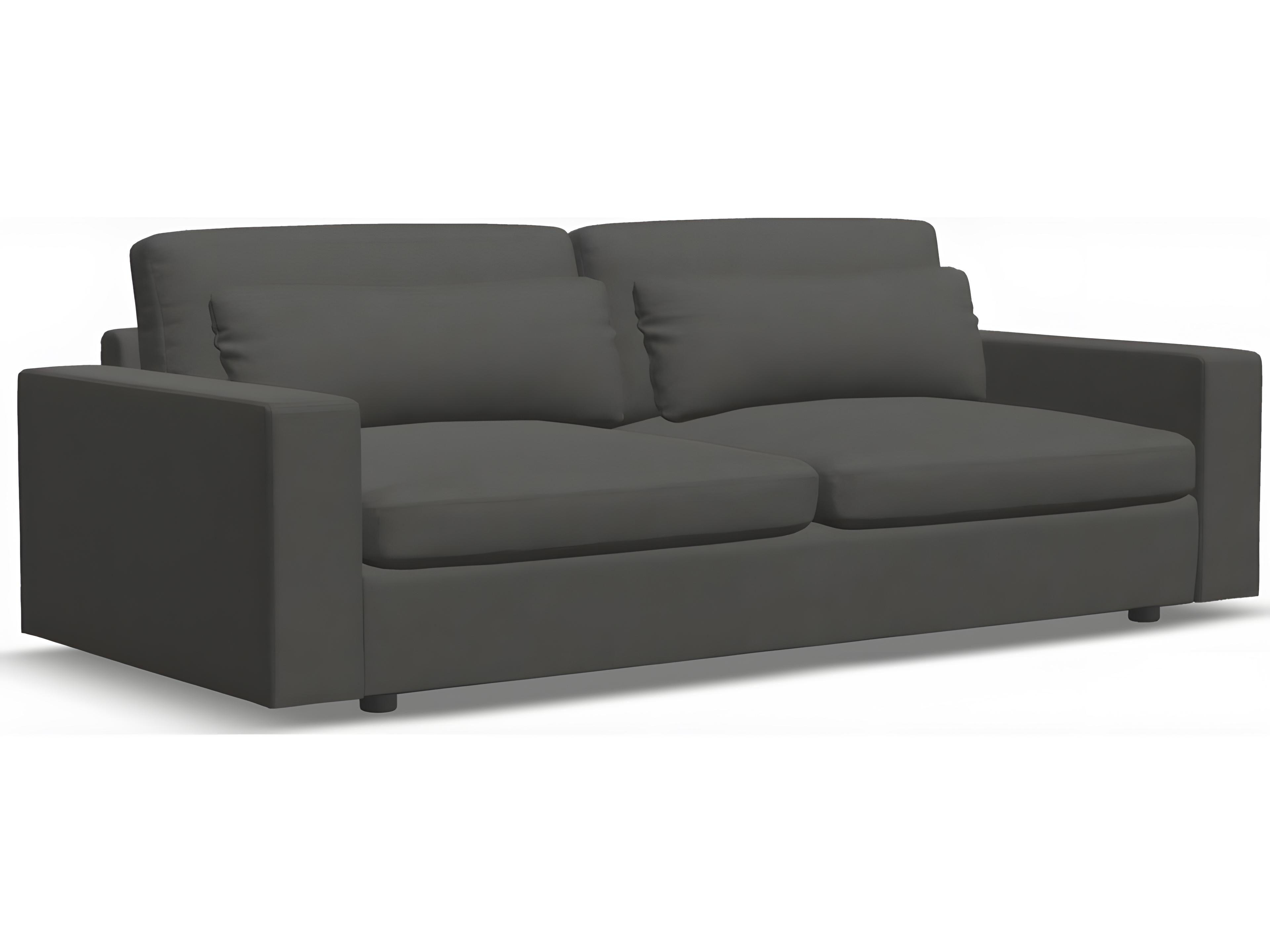 Palliser Ensemble Max Track Arm Leather Upholstery Apartment Sofa
