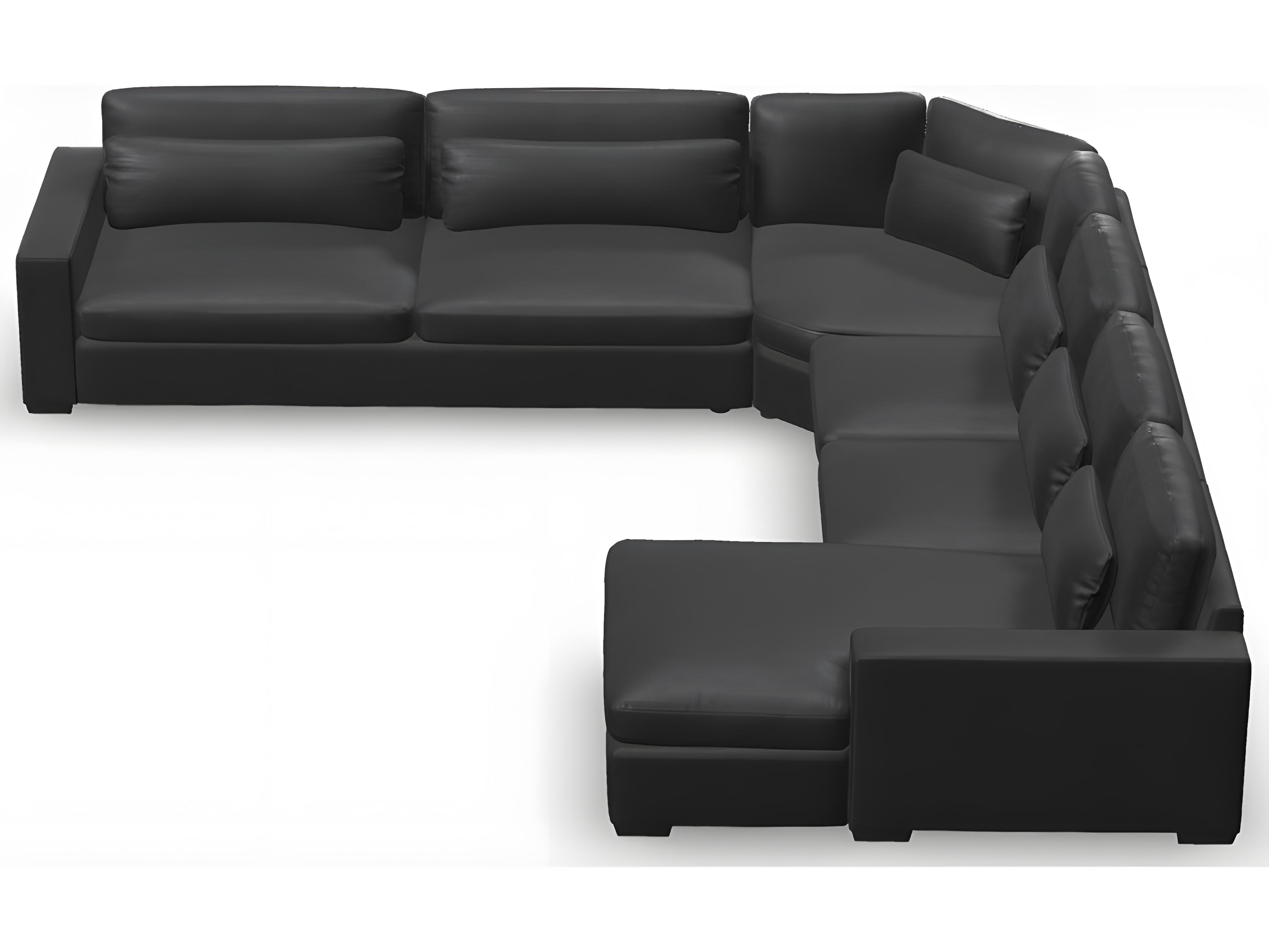 Palliser Ensemble Max Track Arm Leather Upholstery Upholstered Sectional Sofa