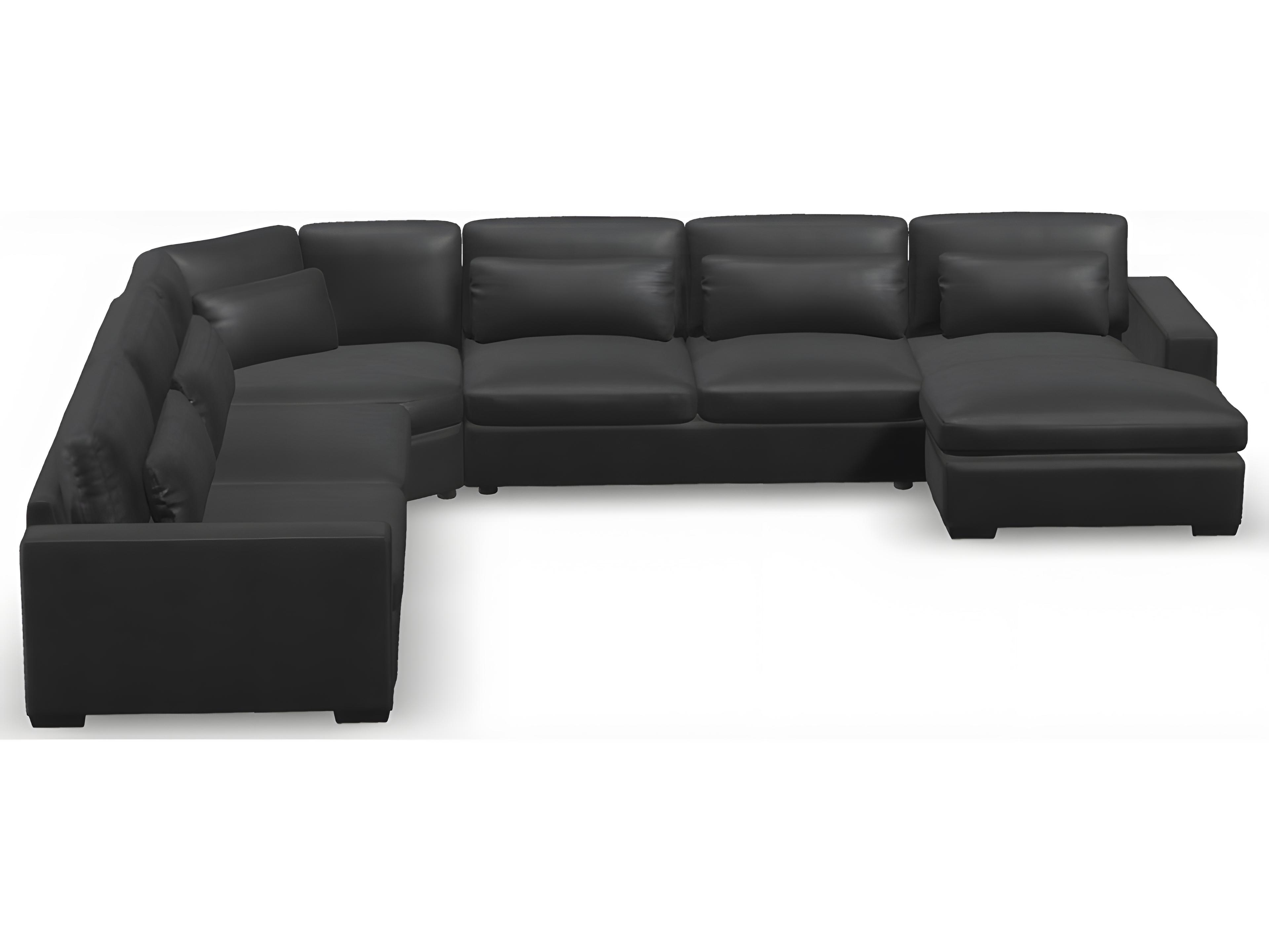 Palliser Ensemble Max Track Arm Leather Upholstery Upholstered Sectional Sofa