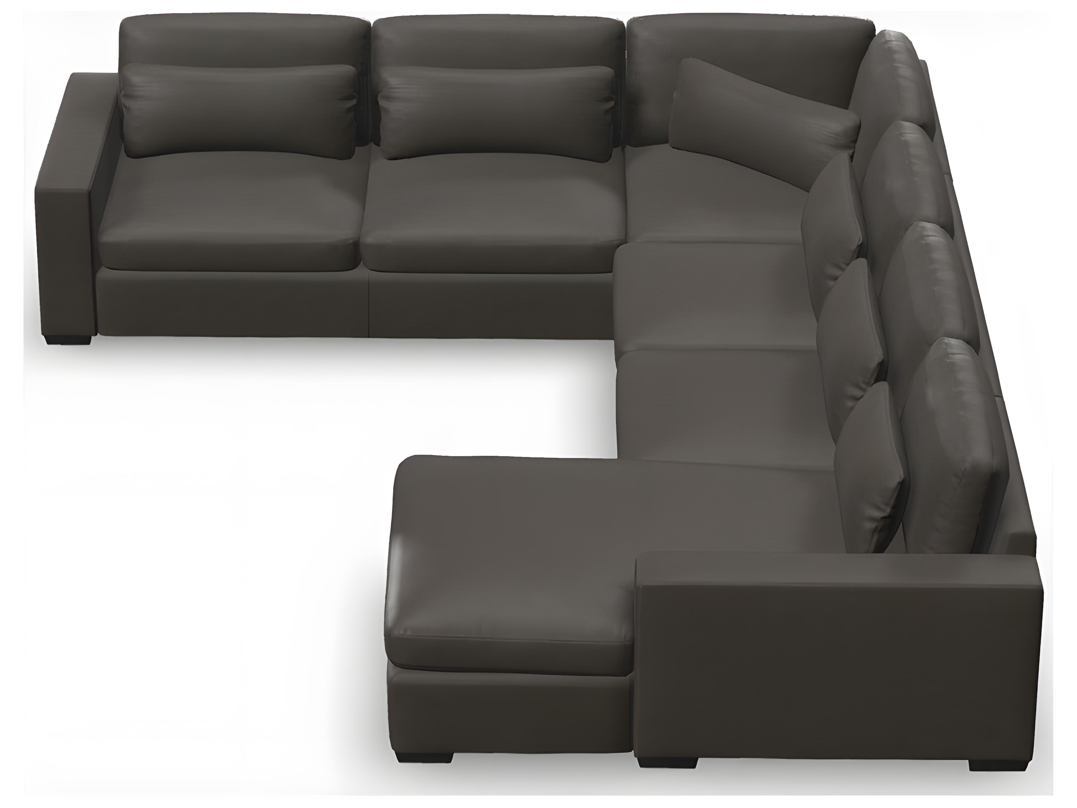 Palliser Ensemble Max Track Arm Leather Upholstery Upholstered Sectional Sofa