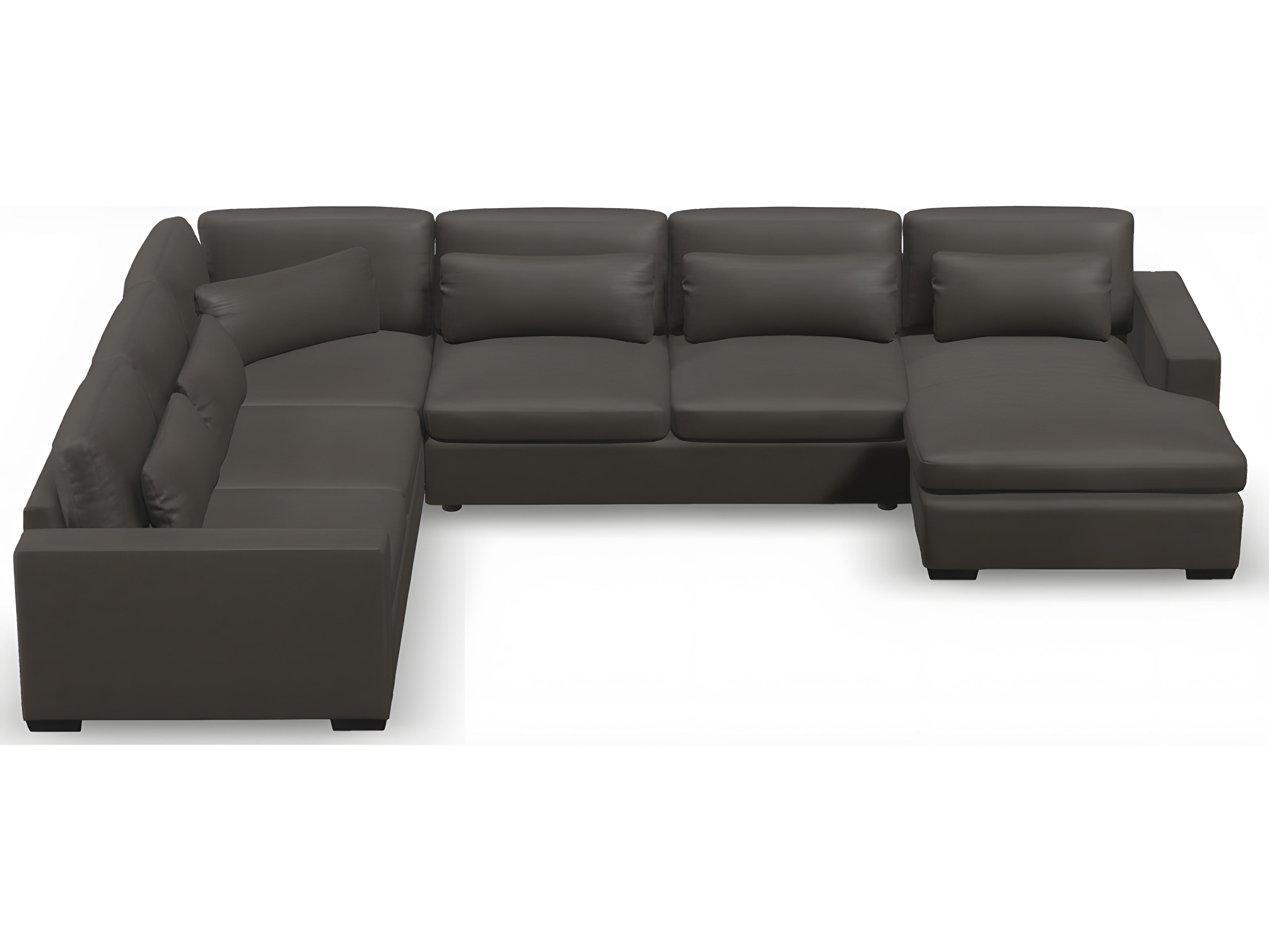 Palliser Ensemble Max Track Arm Leather Upholstery Upholstered Sectional Sofa