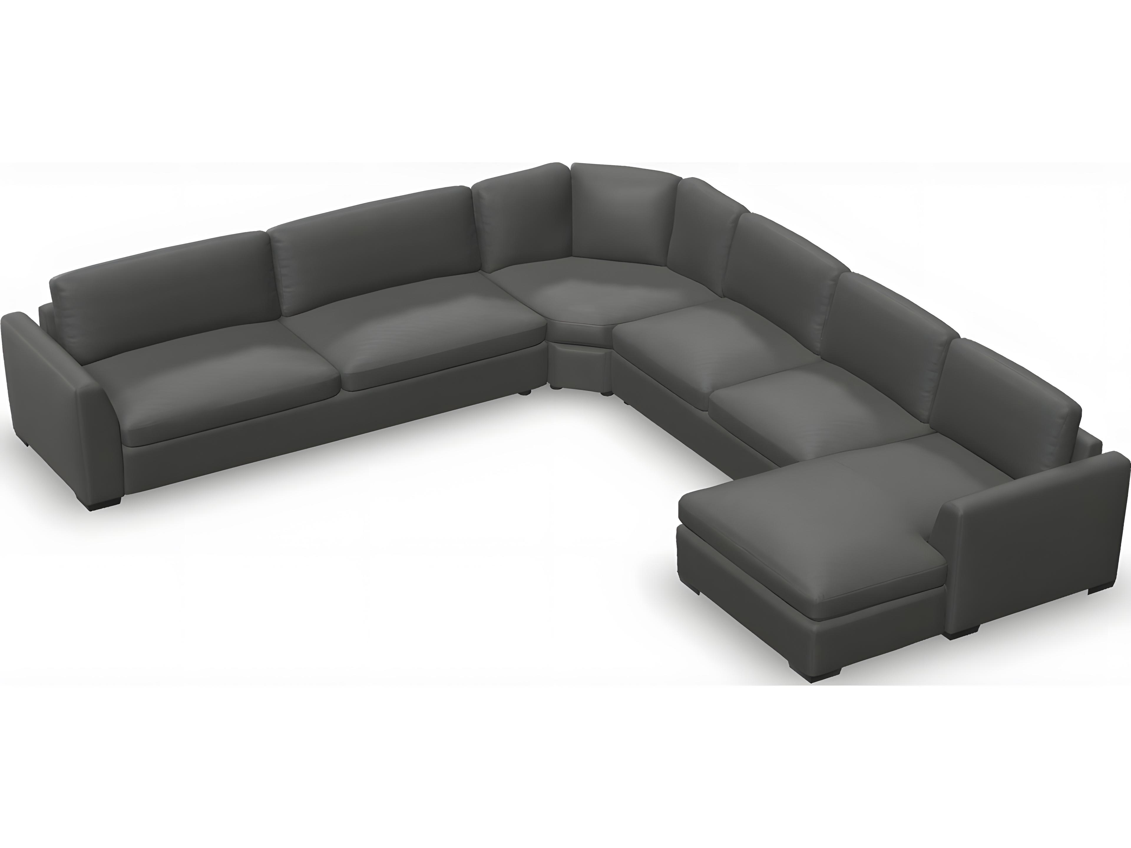 Palliser Ensemble Max Angle Arm Leather Upholstery Sectional Sofa