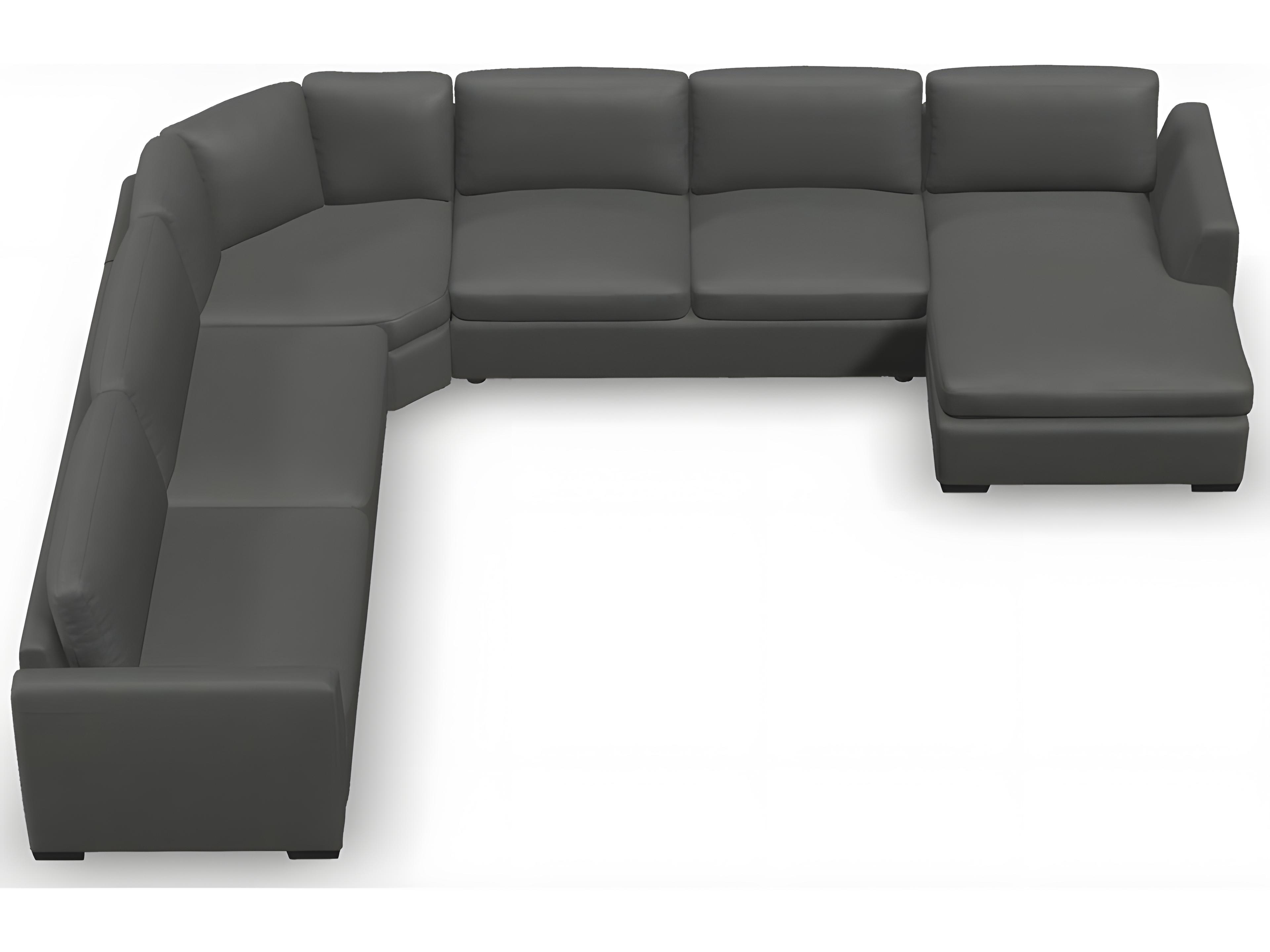 Palliser Ensemble Max Angle Arm Leather Upholstery Sectional Sofa