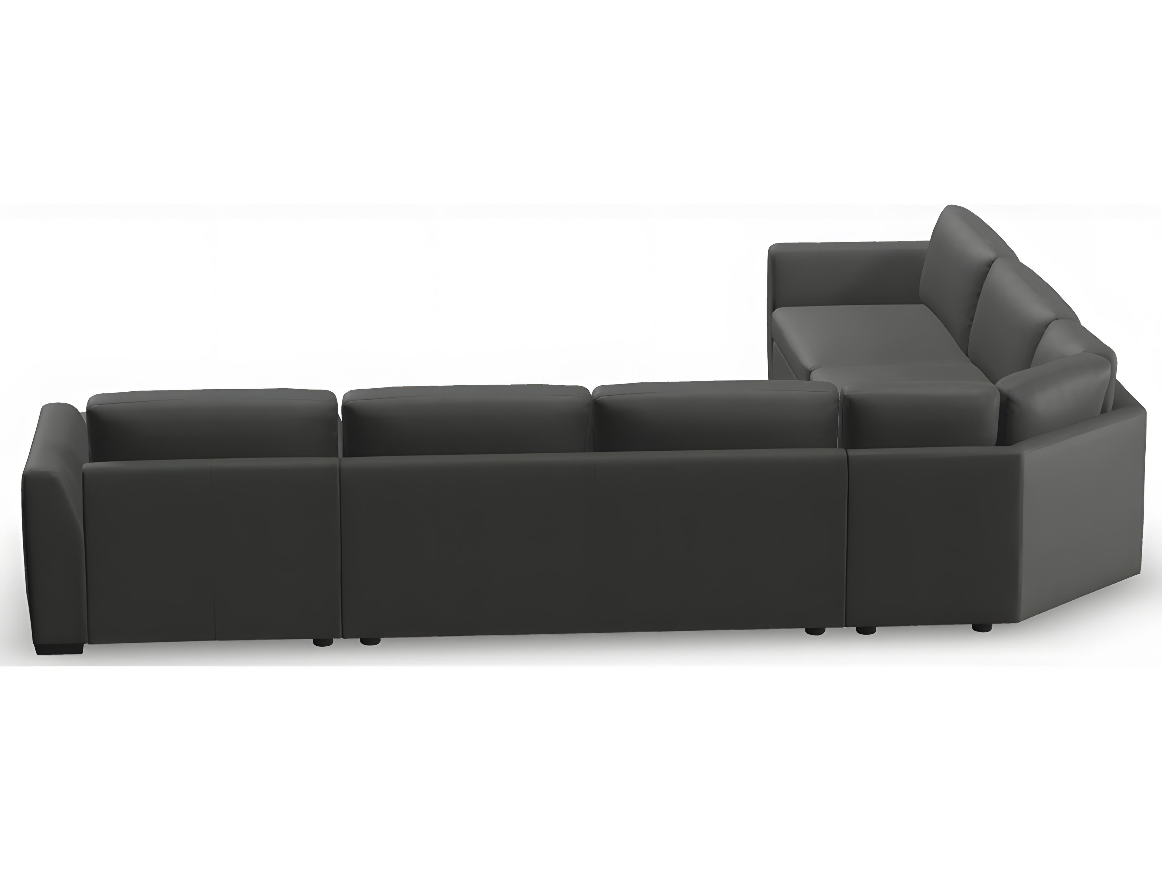 Palliser Ensemble Max Angle Arm Leather Upholstery Sectional Sofa
