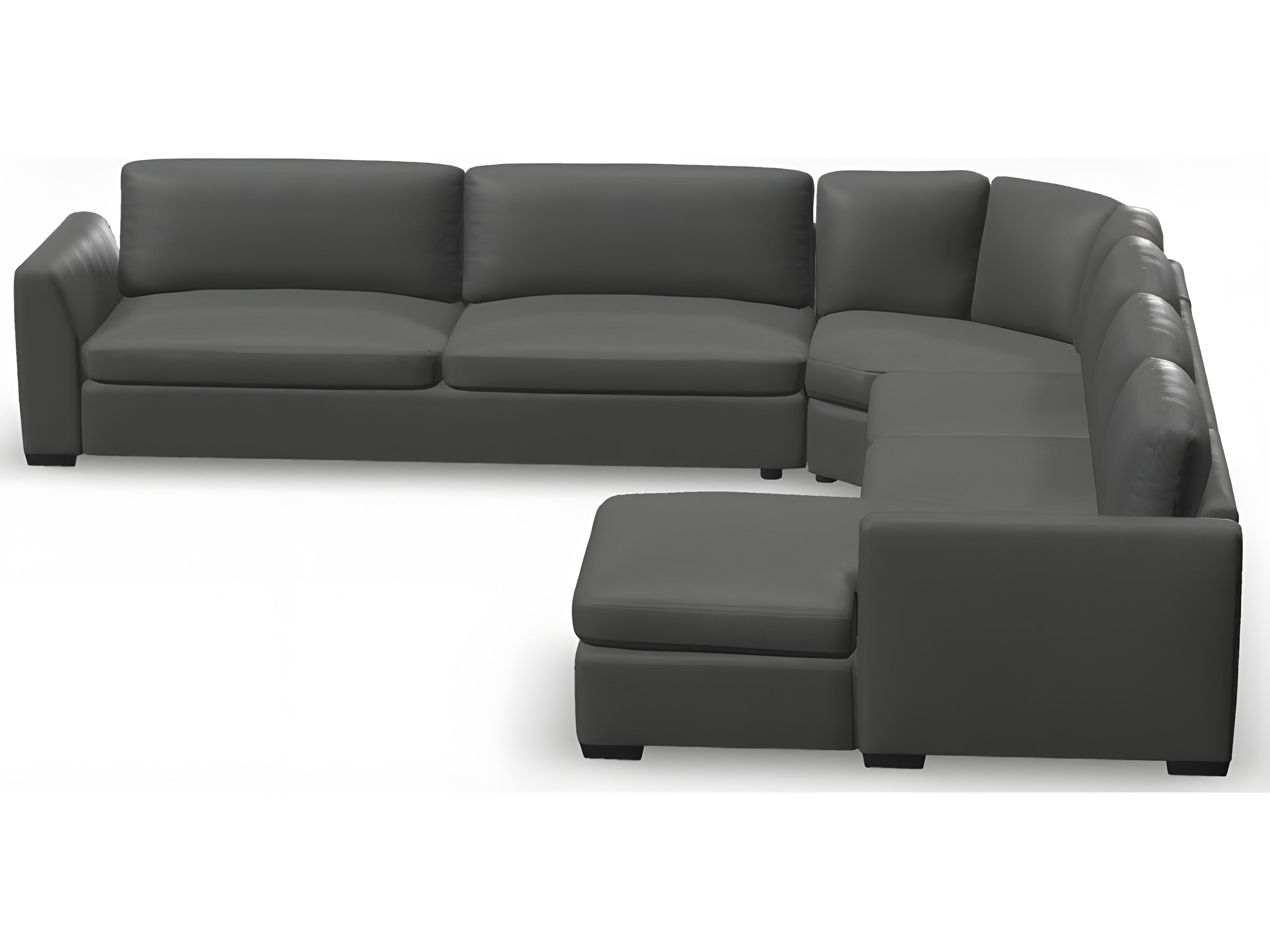 Palliser Ensemble Max Angle Arm Leather Upholstery Sectional Sofa