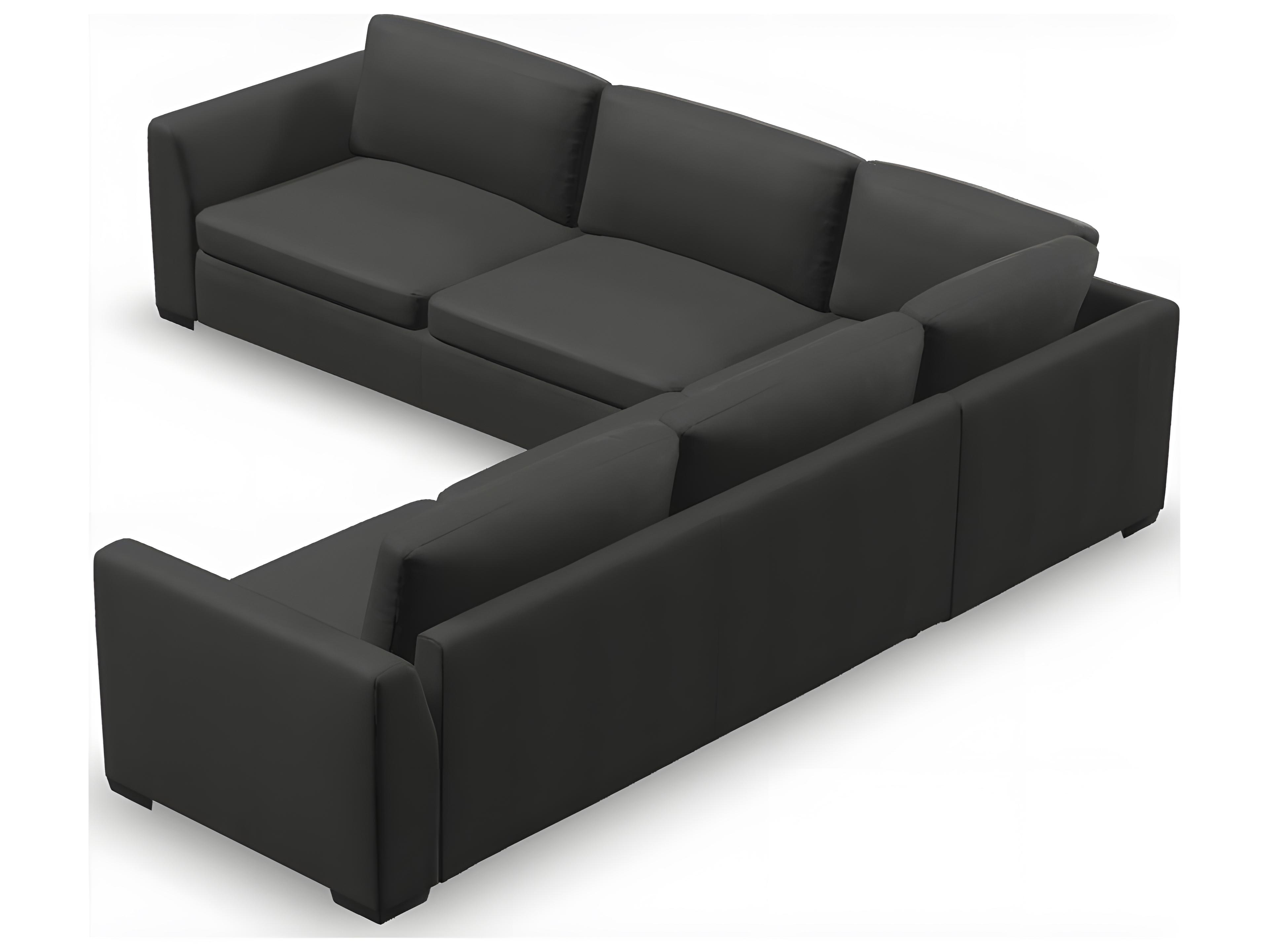 Palliser Ensemble Max Angle Arm Leather Upholstery Sectional Sofa