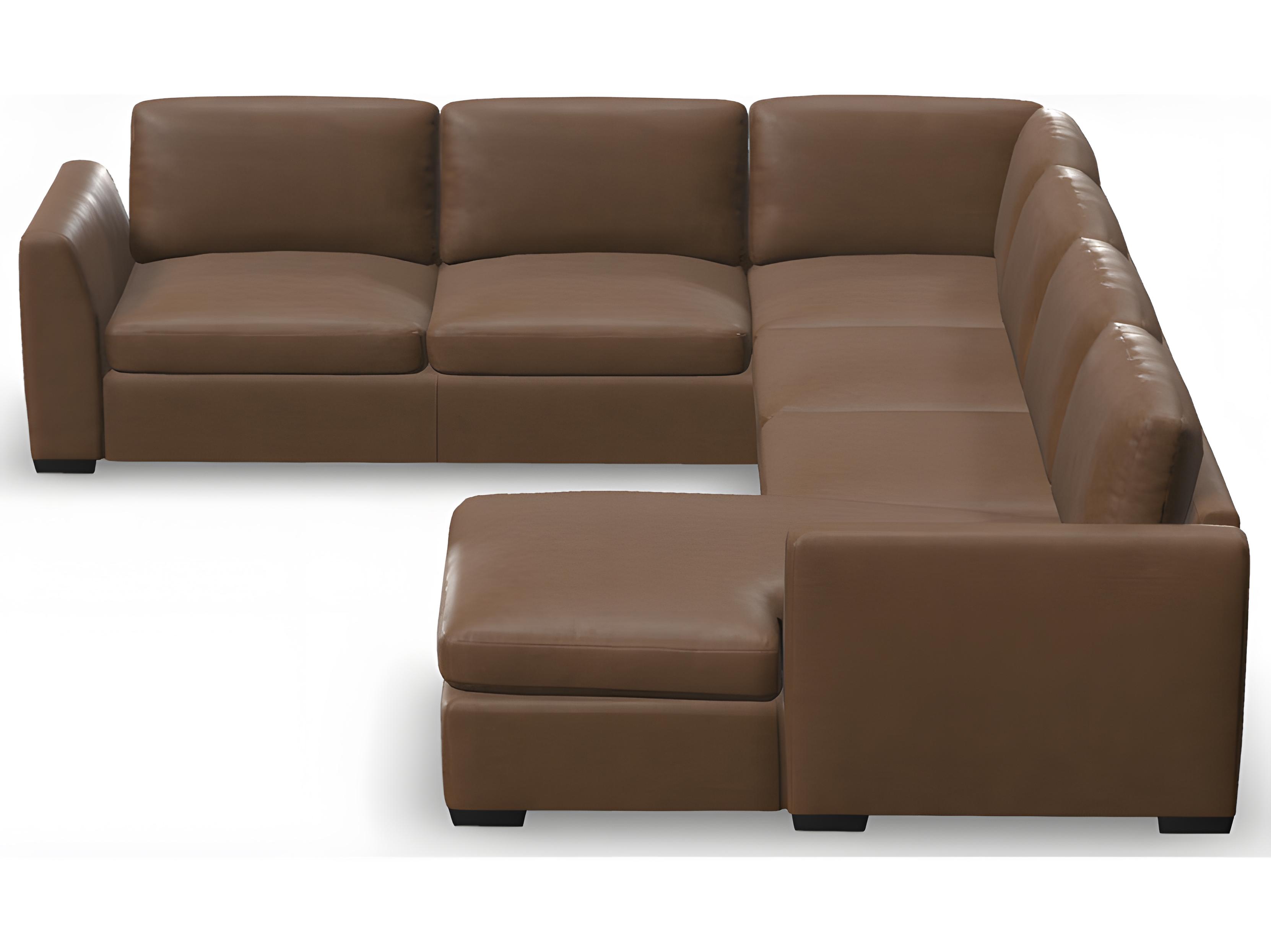 Palliser Ensemble Max Angle Arm Leather Upholstery Sectional Sofa