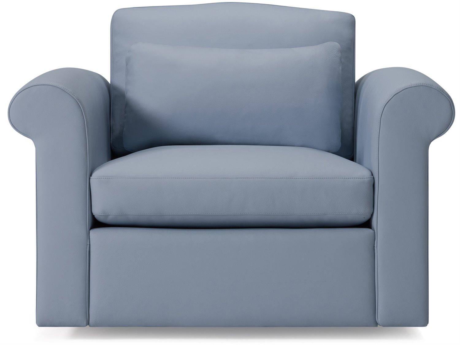 Palliser Ensemble Max Roll Arm Leather Upholstery Swivel Chair