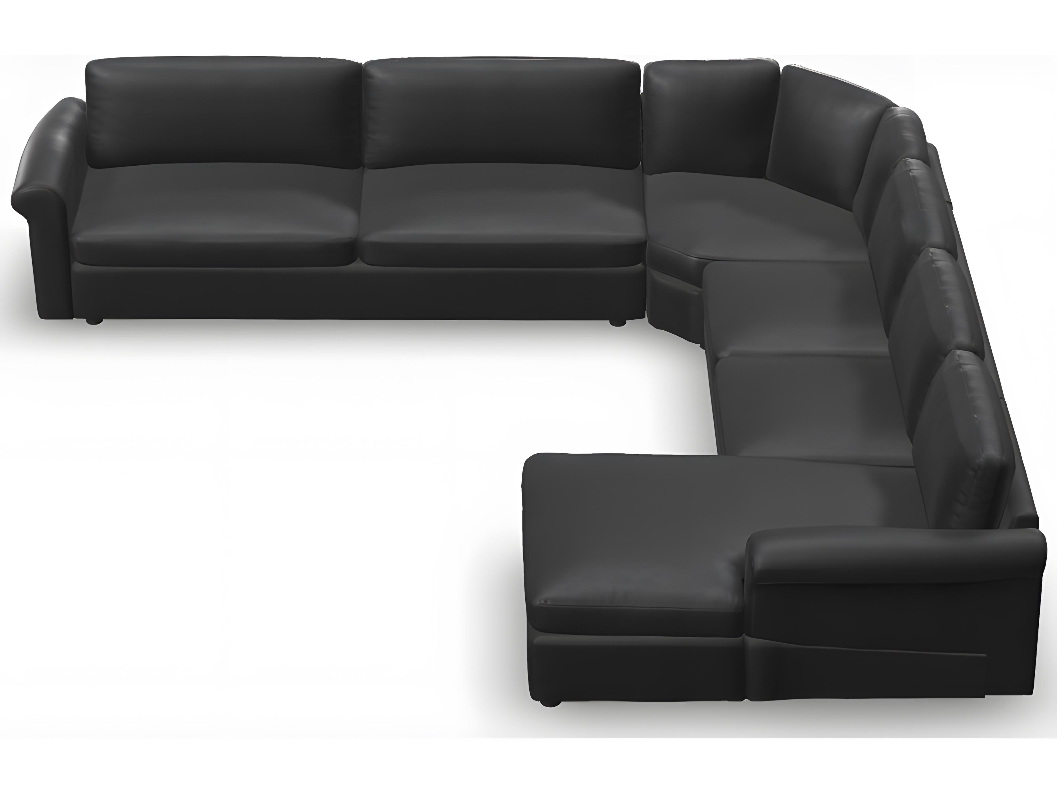 Palliser Ensemble Max Roll Arm Leather Upholstery Upholstered Sectional Sofa